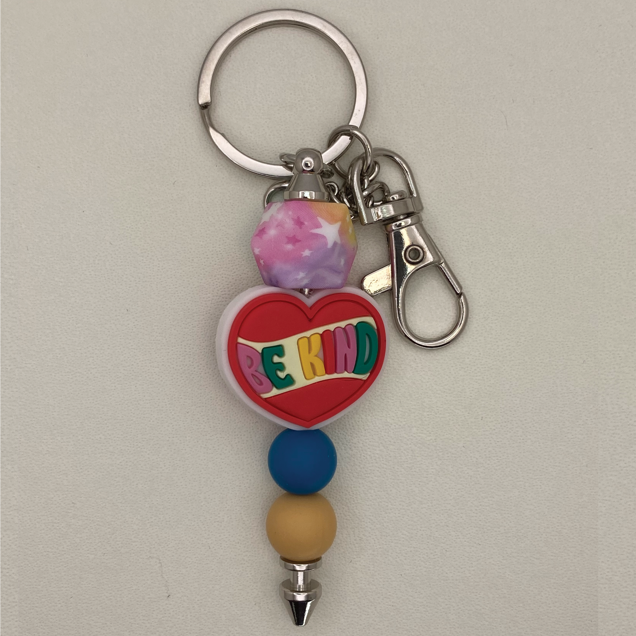 'Be Kind' Multicolored Keychain