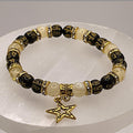 Citrine Pixiu Bracelet | Abundance & Prosperity | Gold Star Charm Crystal Gemstone Jewelry __etsy:8086909472