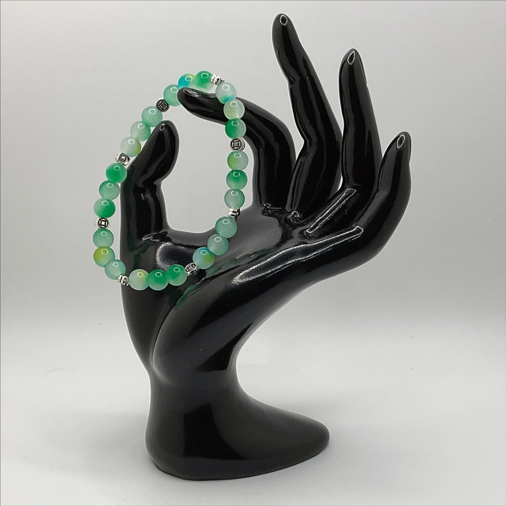 Green Chalcedony Bracelet | Calm & Heart Healing | Handmade Crystal Gemstone Jewelry __etsy:8134166751