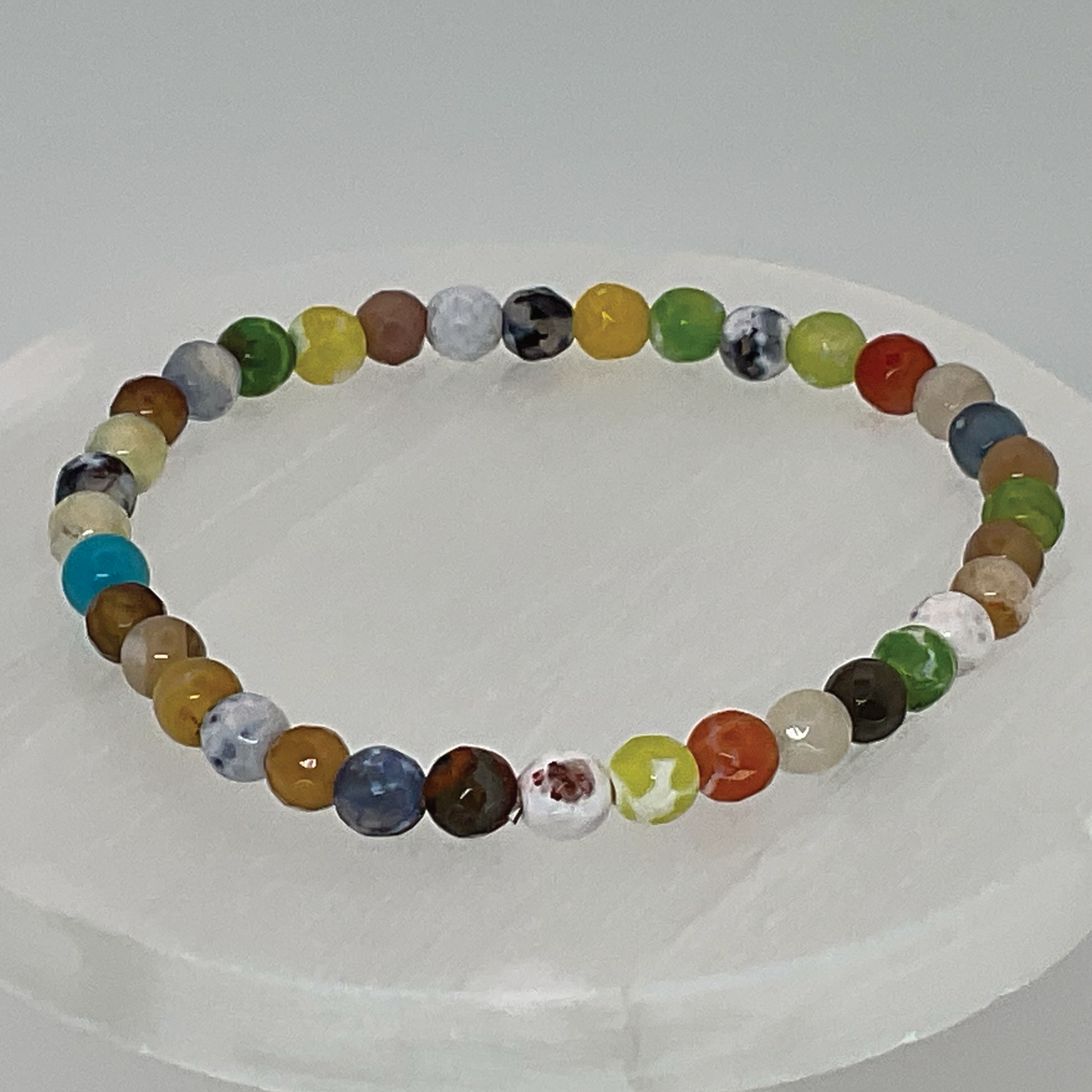Pulsera de cristales marinos multicolor