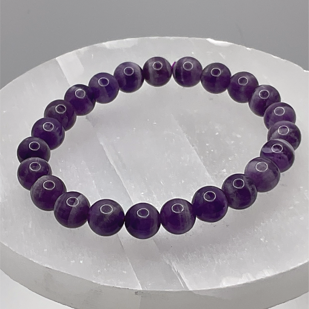 Amethyst Bracelet Glossy Finish