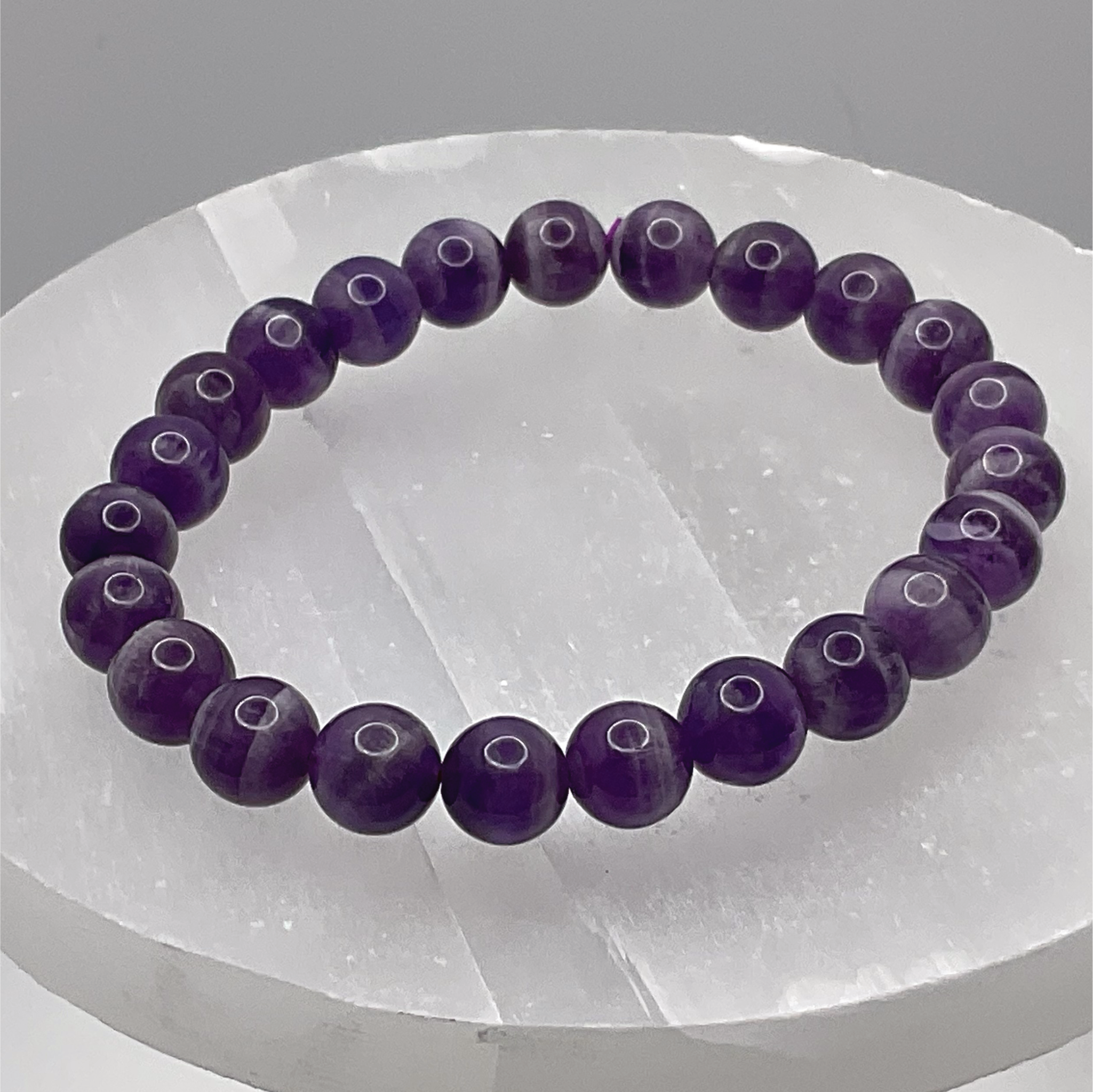 Amethyst Bracelet Glossy Finish
