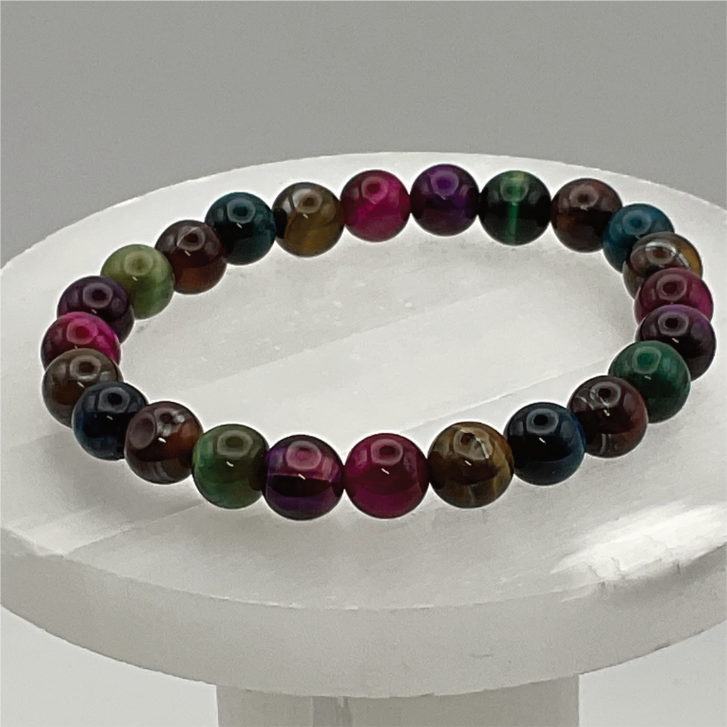 Dragon Vein Agate Multicolor Bracelet