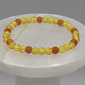 Yellow Orange Glass Bracelet
