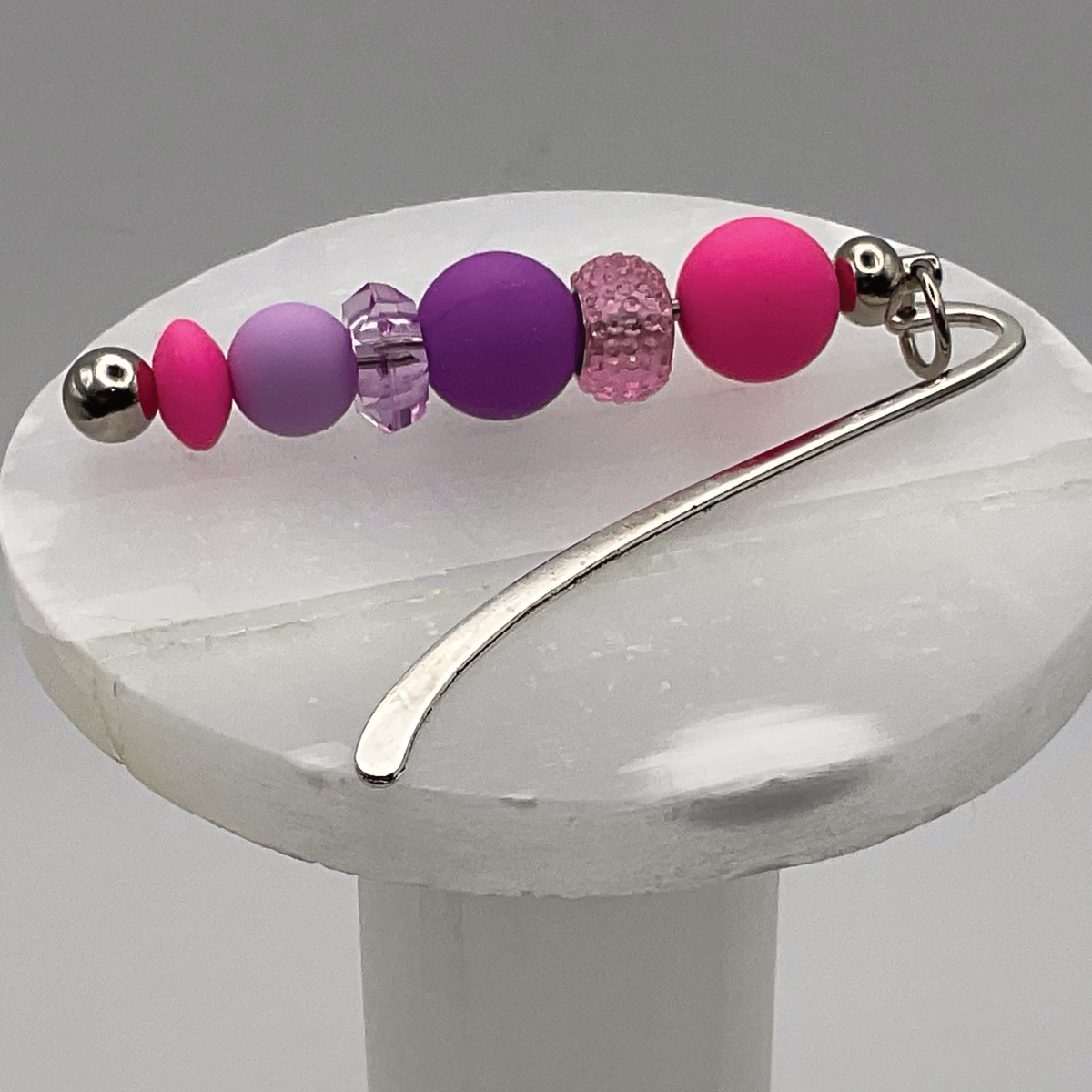 Pink Purple Silver Bookmark