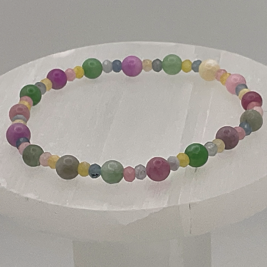 Pulsera de turmalina litio