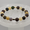 Oriental Agate Bracelet with Gold Spacers