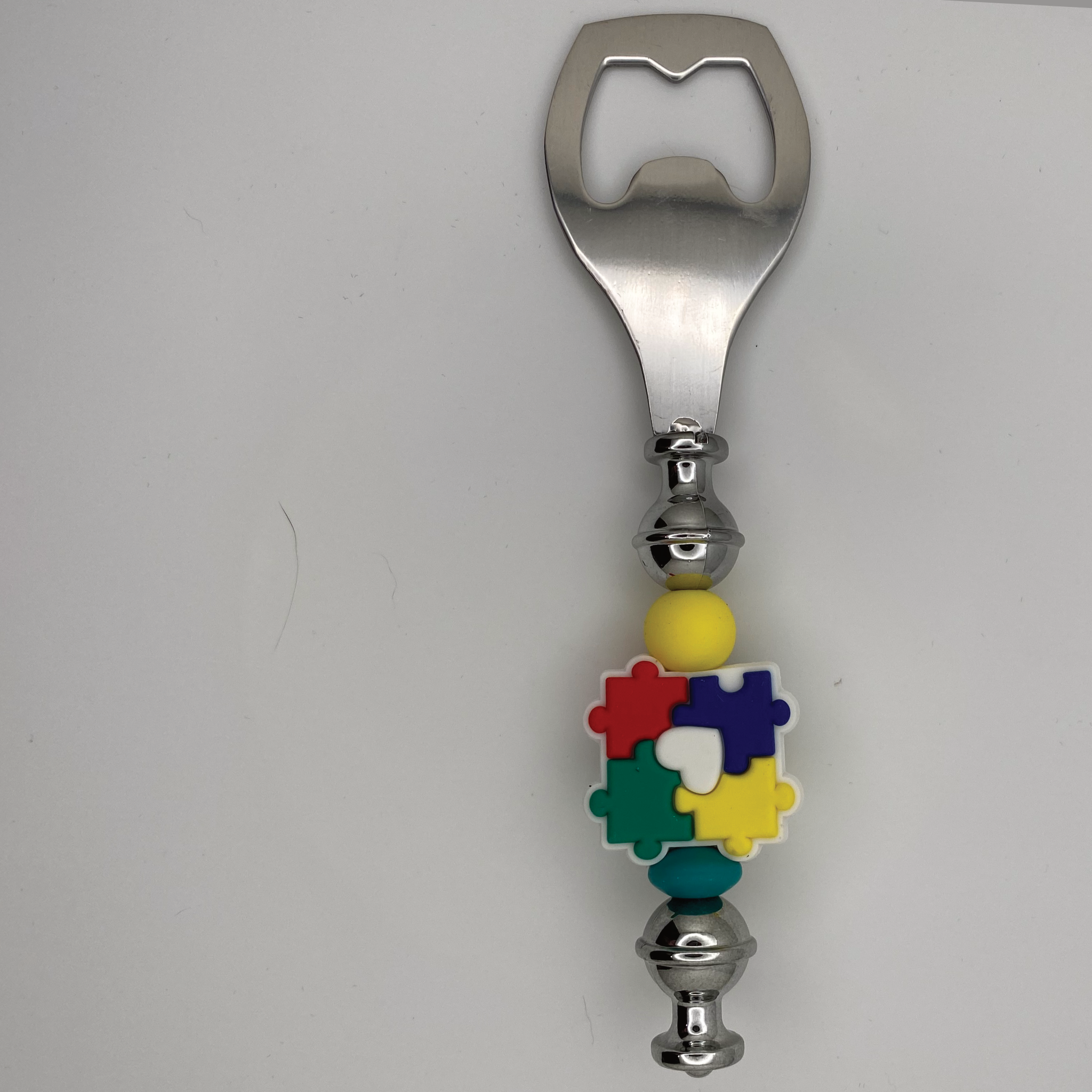 Puzzle Heart Bottle Opener