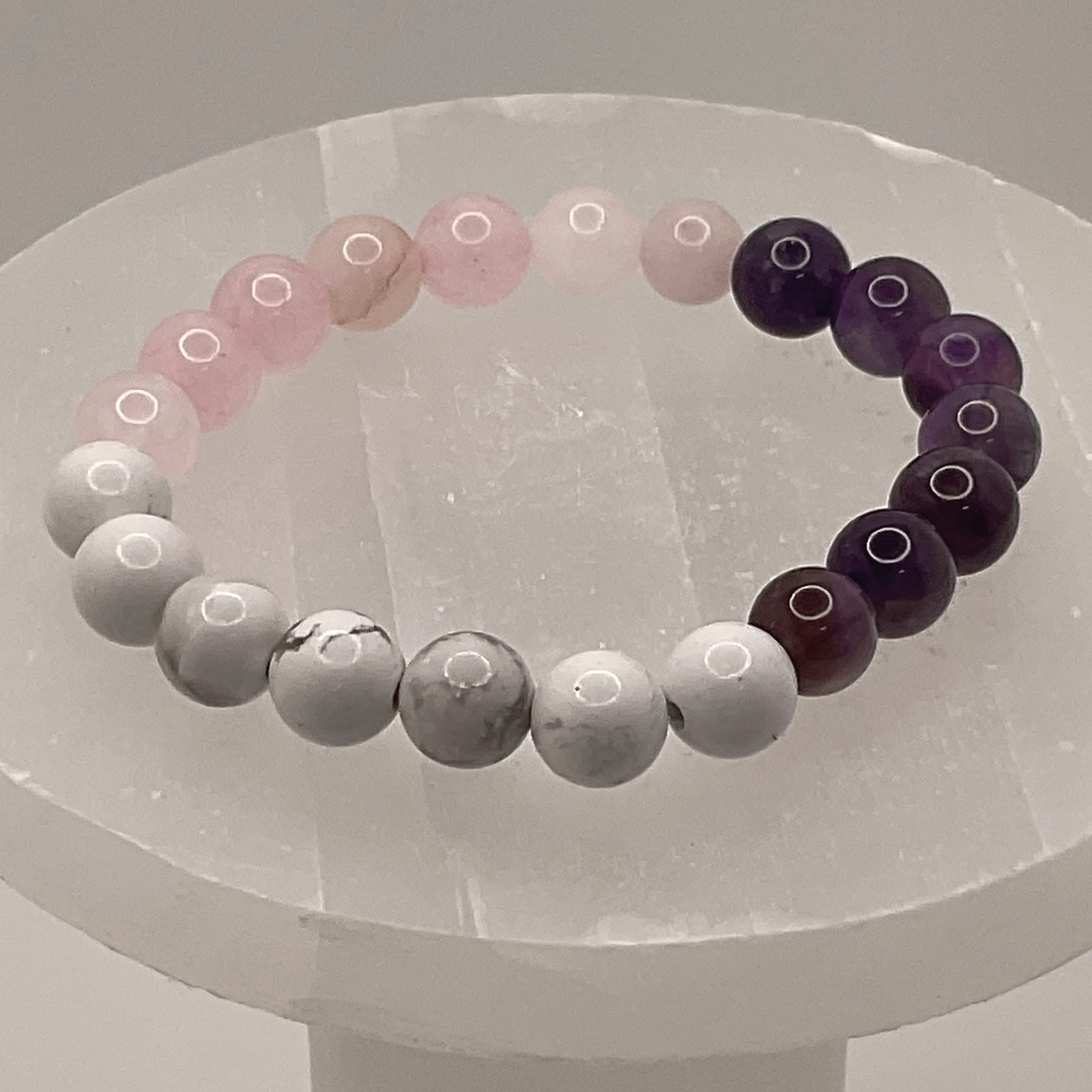 Magnesite Amethyst Rose Quartz Bracelet