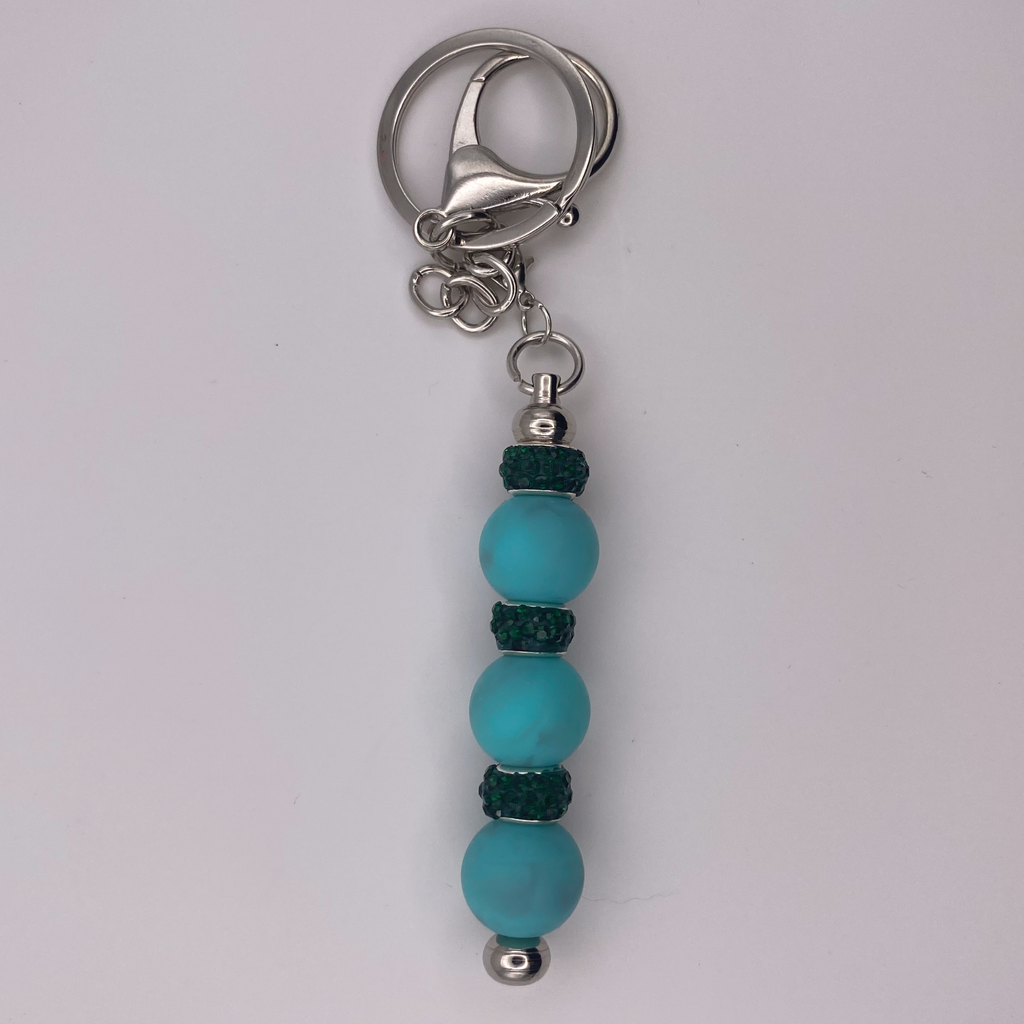 Teal Blue Keychain
