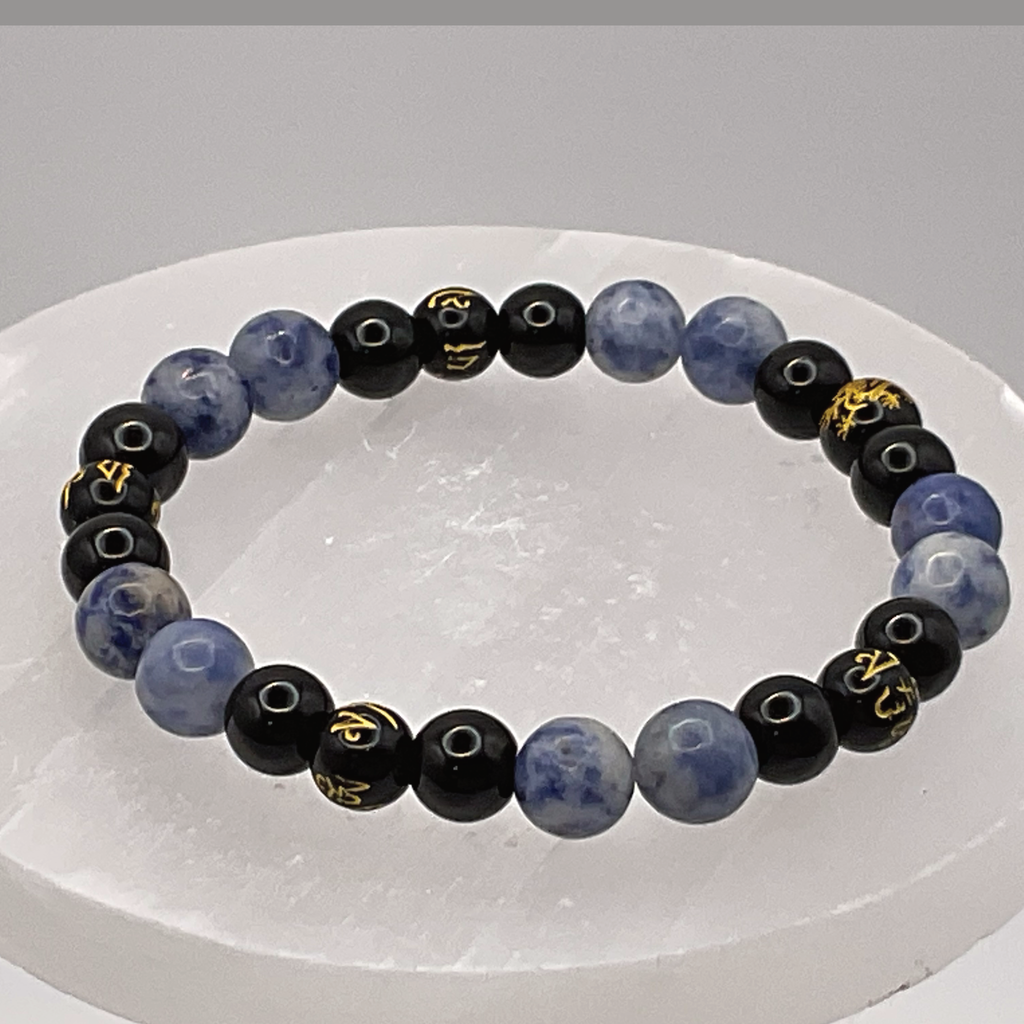 Sodalite Black Onyx Pixiu Bracelet