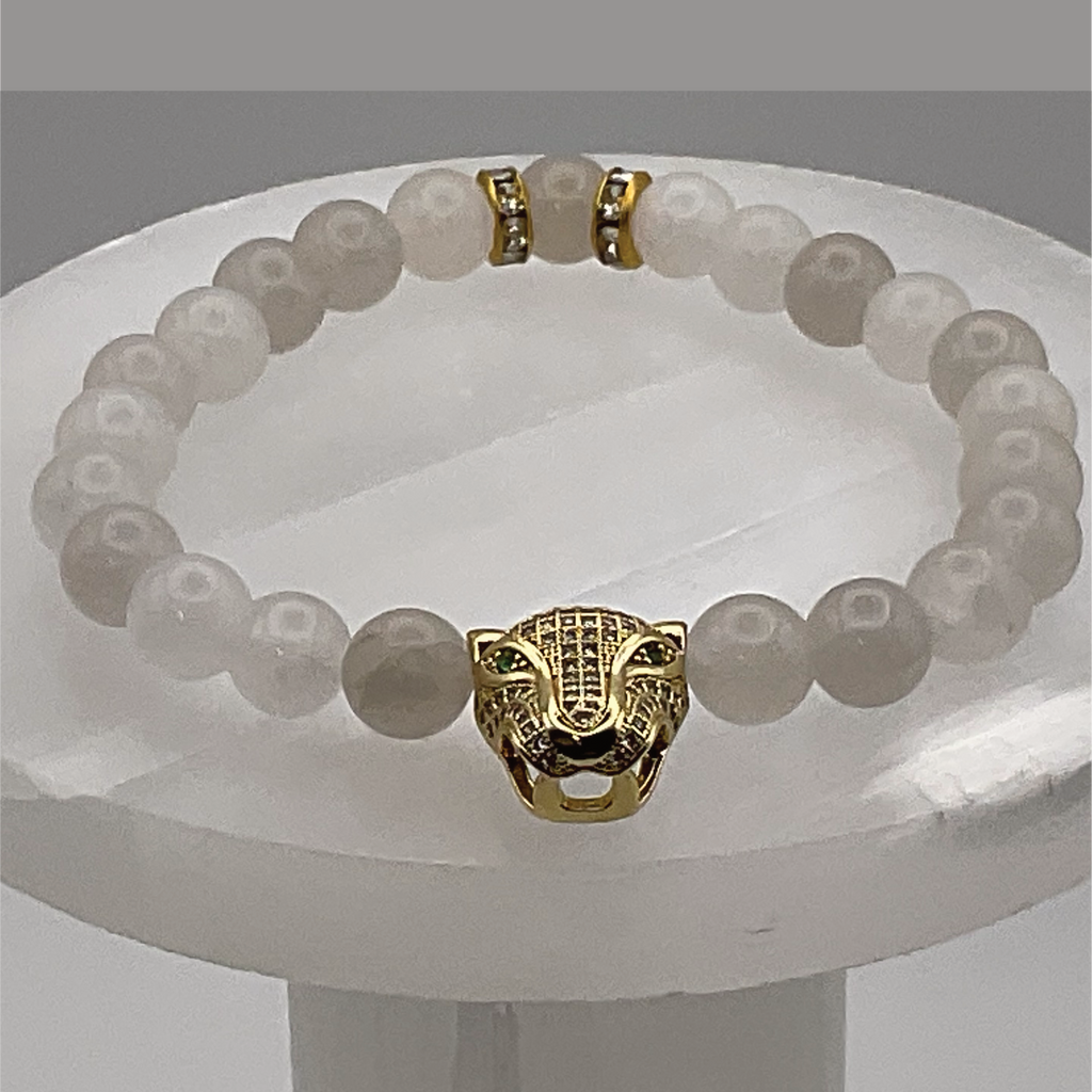 Celestite Jaguar Charm Bracelet