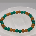 Emerald Beryl Amber Bracelet
