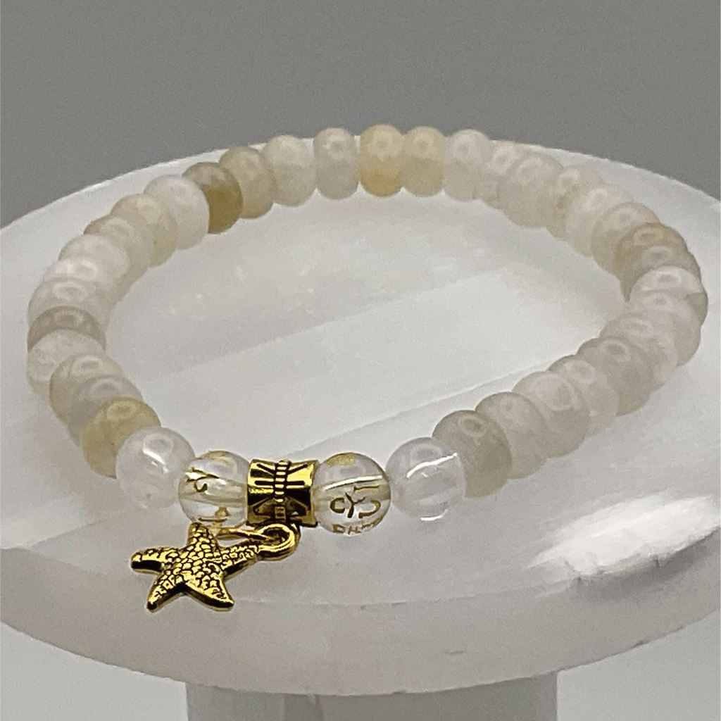 Citrine Starfish Charm Bracelet