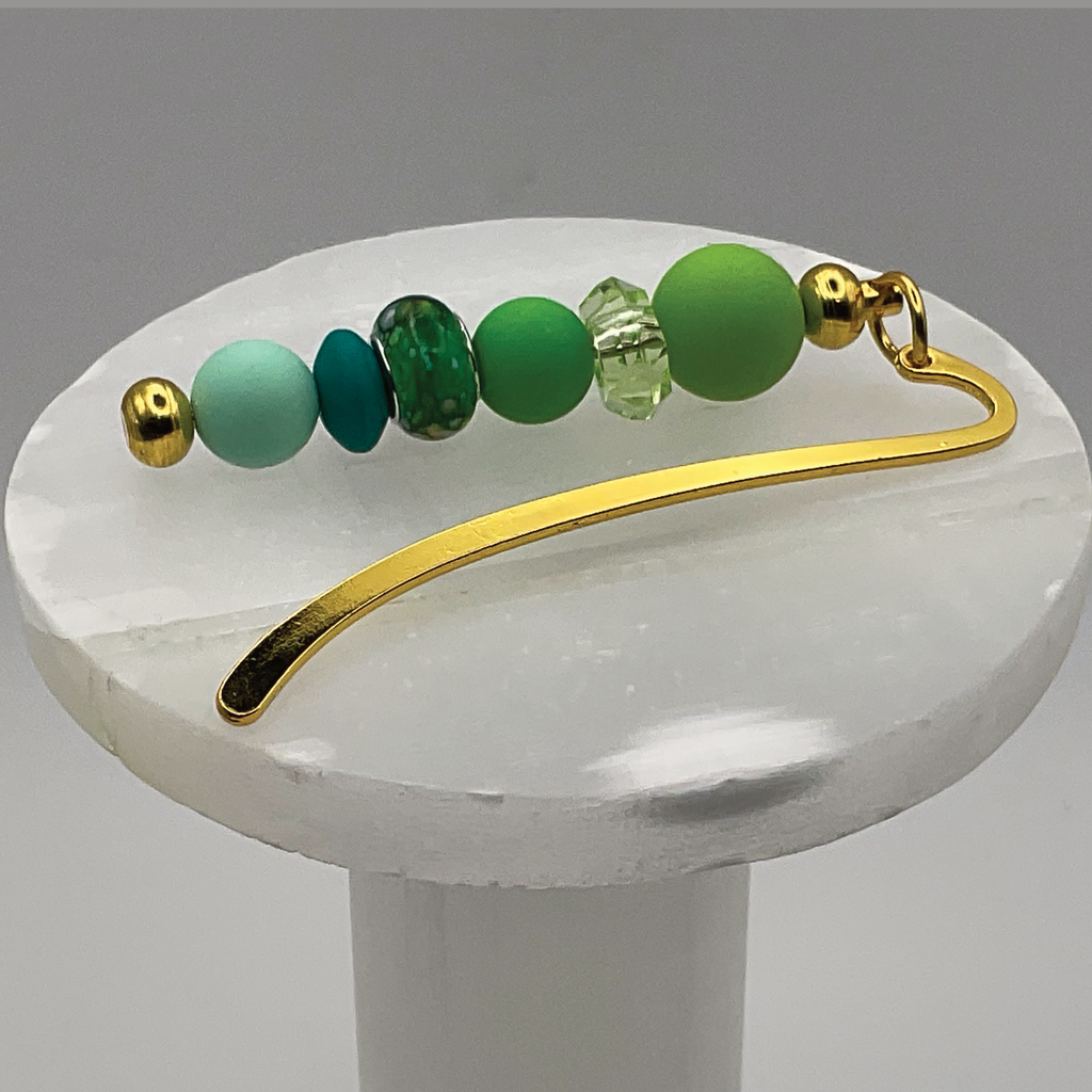 Shades of Green Gold Bookmark
