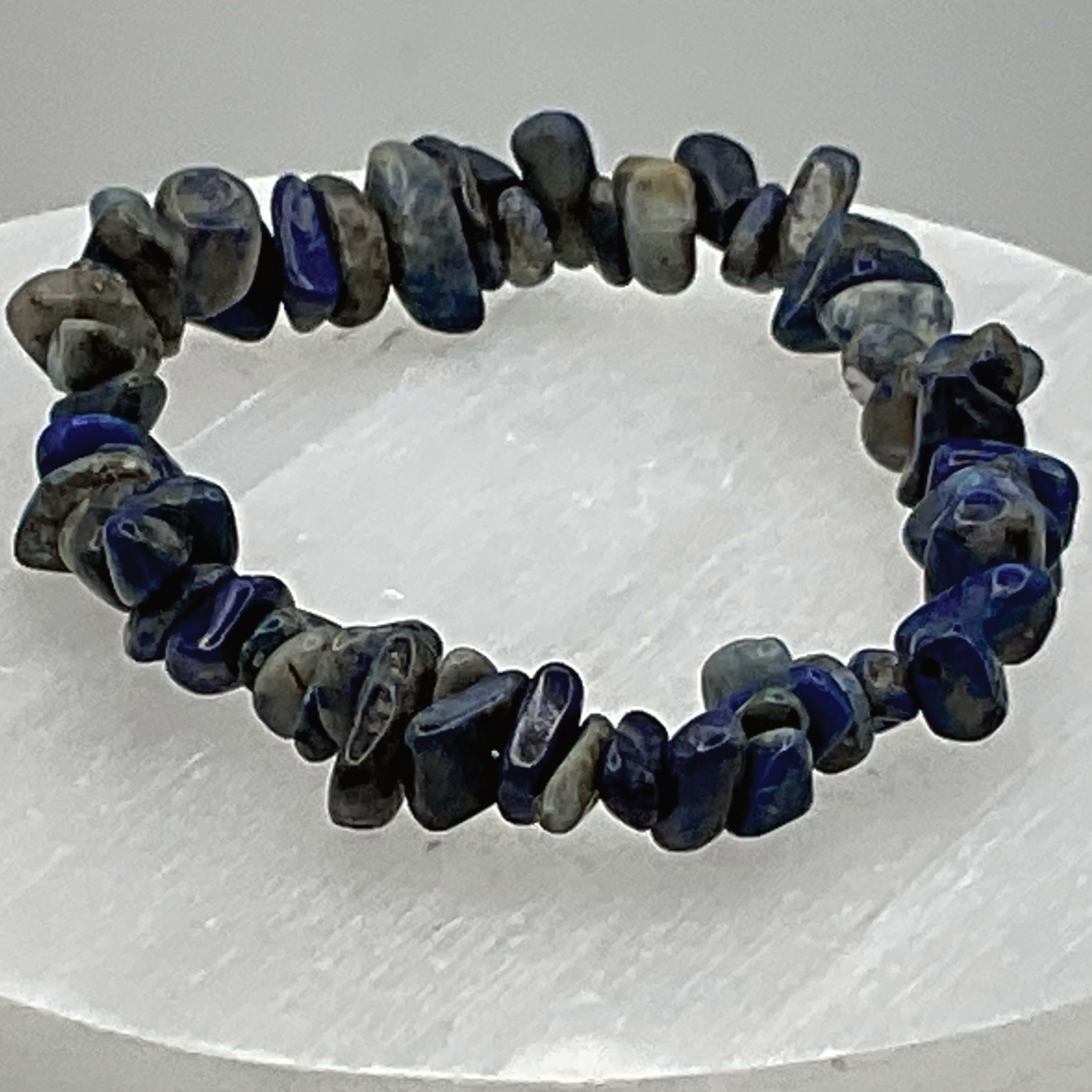 Chipped Lapis Lazuli Bracelet