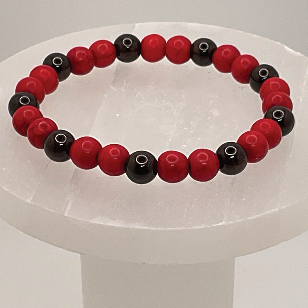 Carnelian Agate Amethyst Bracelet