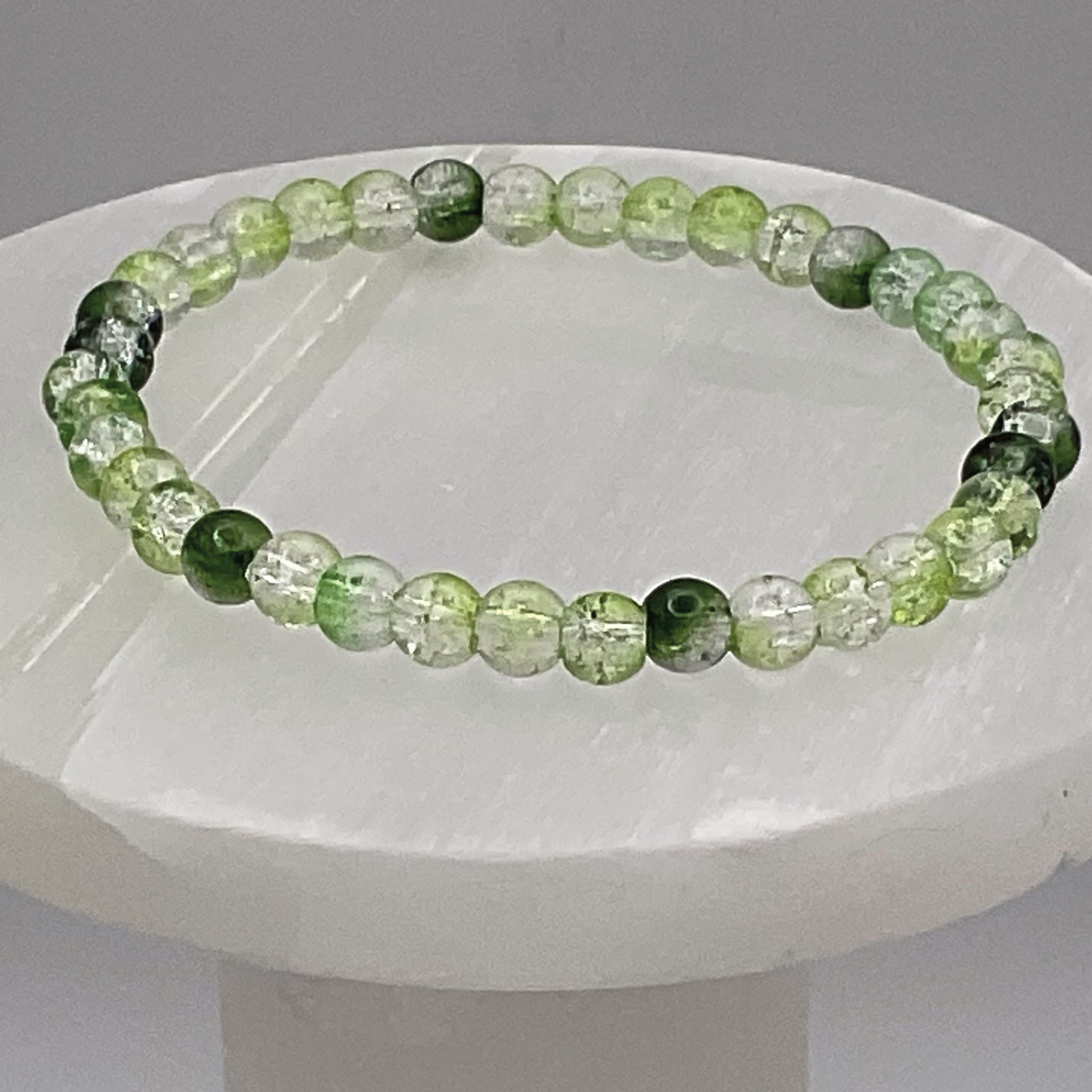 Green Crystal Glass Bracelet