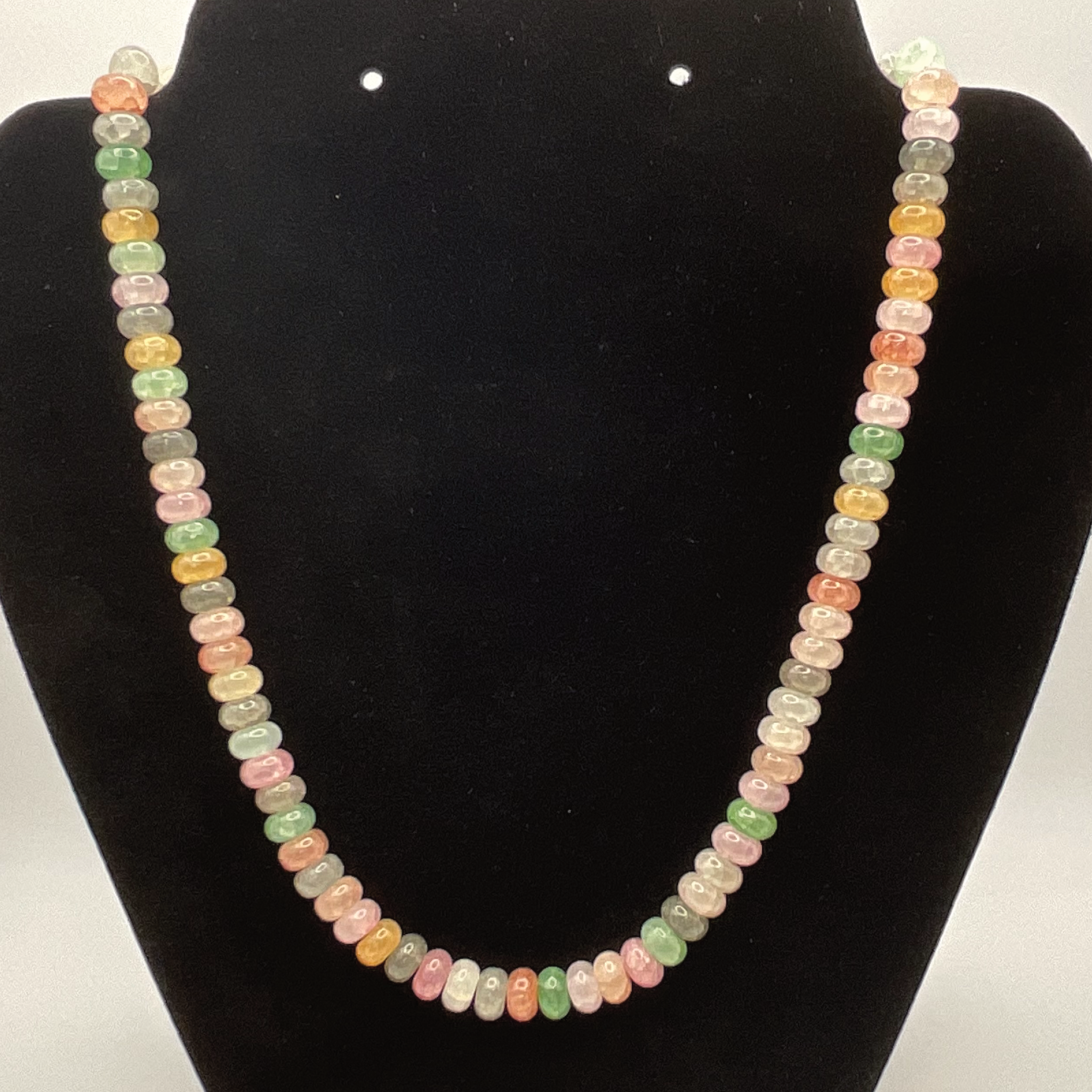 20" Fire and Ice Quartz Necklace