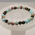 Blue Calcite Black Pixiu Bracelet