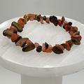 Chipped Tiger's Eye Carnelian Agate Bracelet