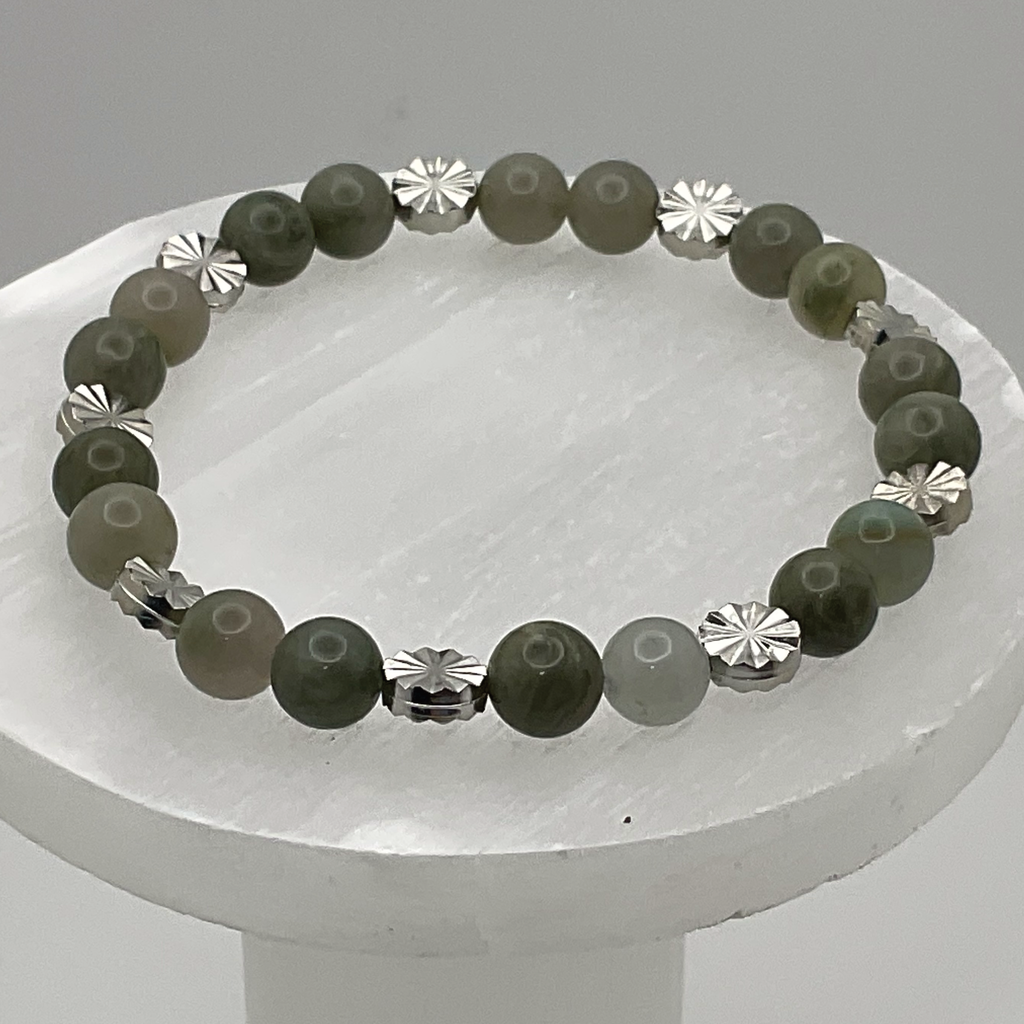 Serpentine Bracelet with Silver Spacers