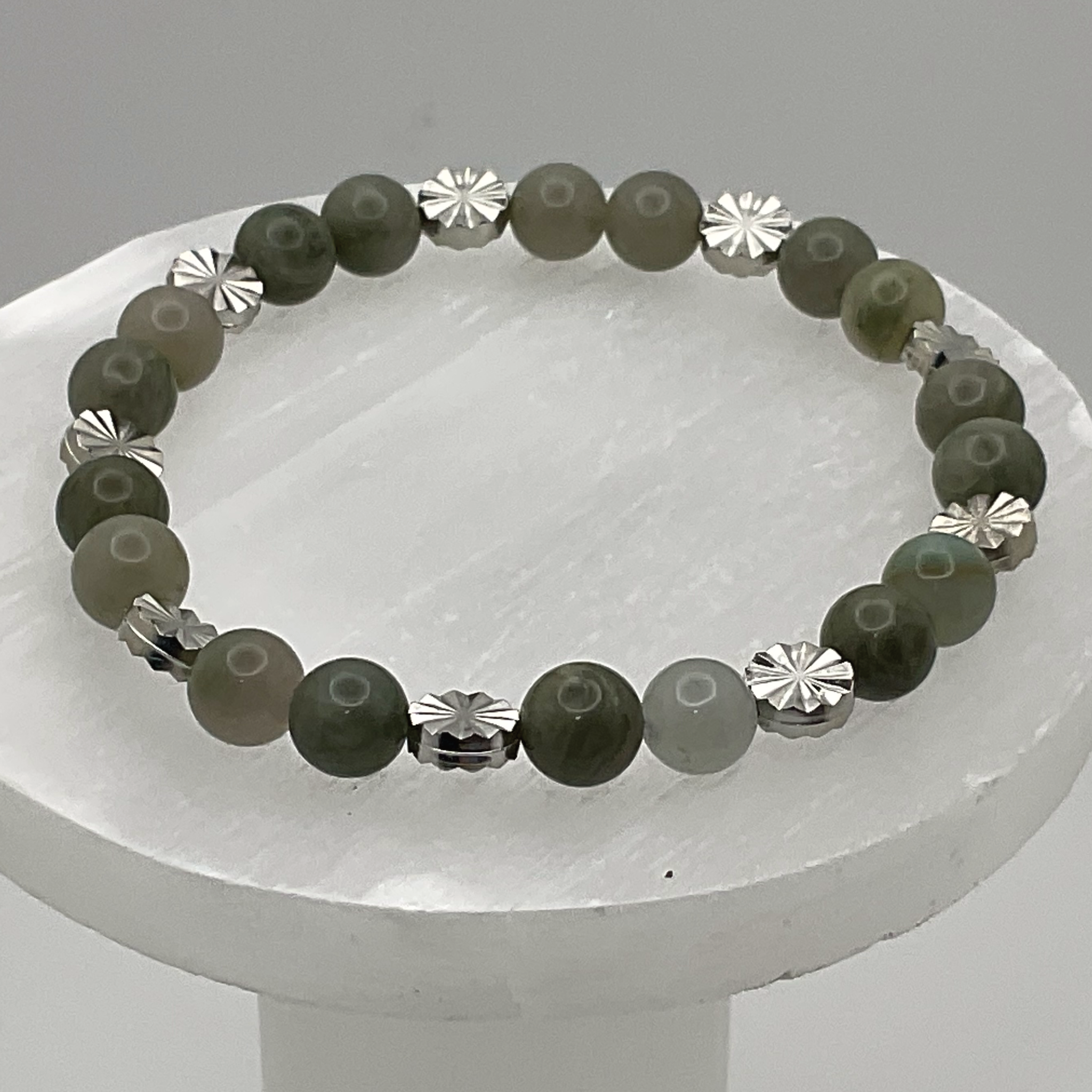 Serpentine Bracelet with Silver Spacers