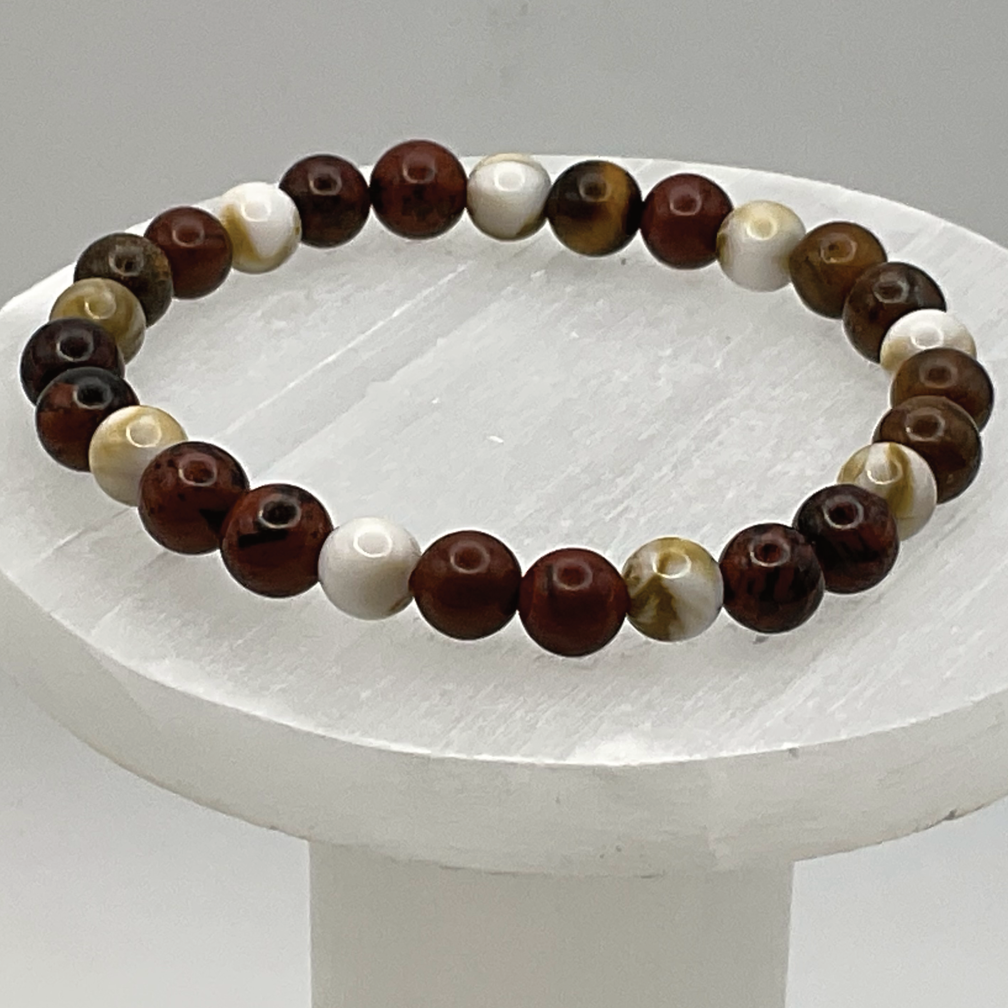 Mahogany Obsidian Oriental Agate Bracelet