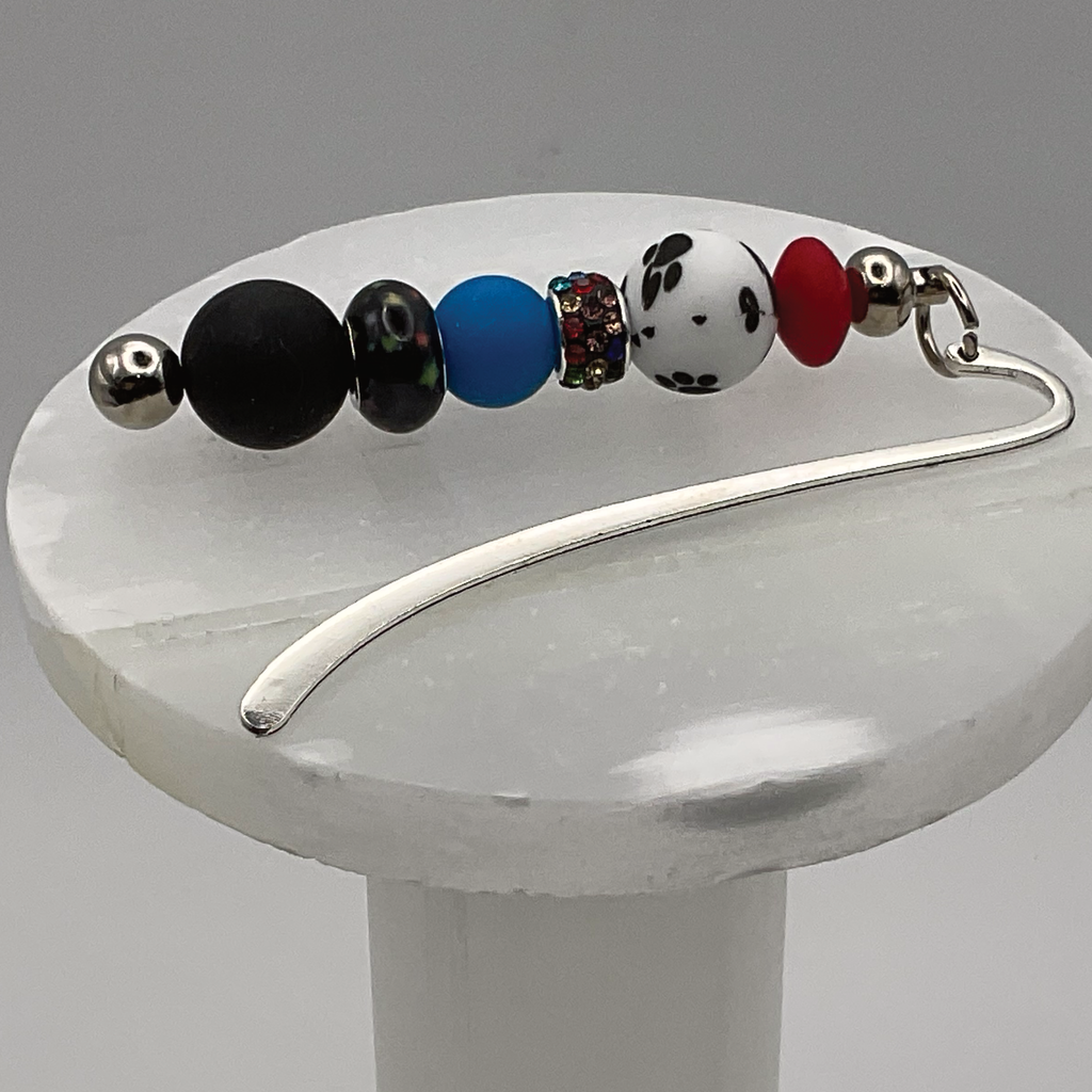 Black Paws Silver Bookmark