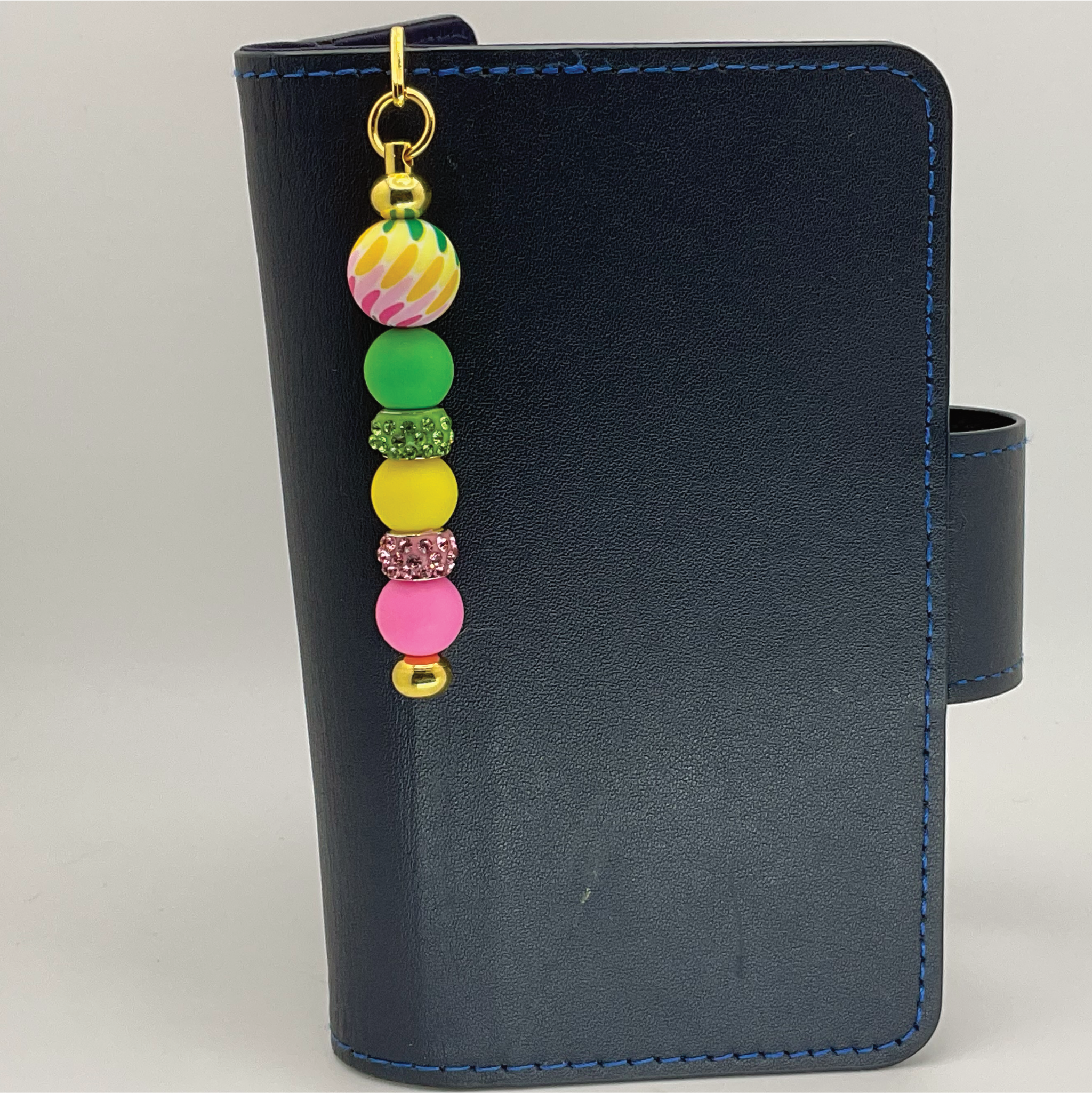 Green Yellow Pink Stripe Bookmark