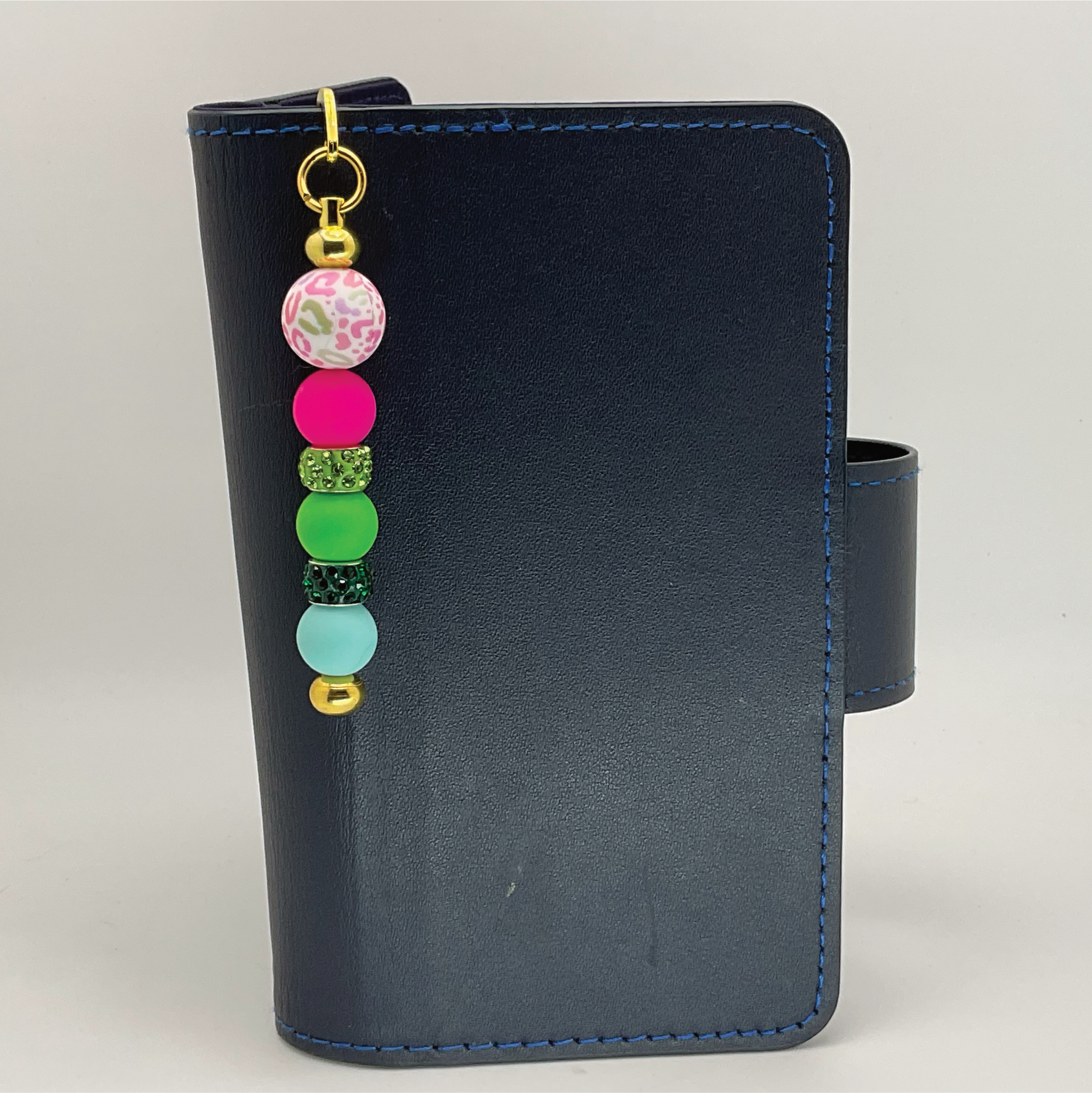 Pink Green Leopard Spot Bookmark