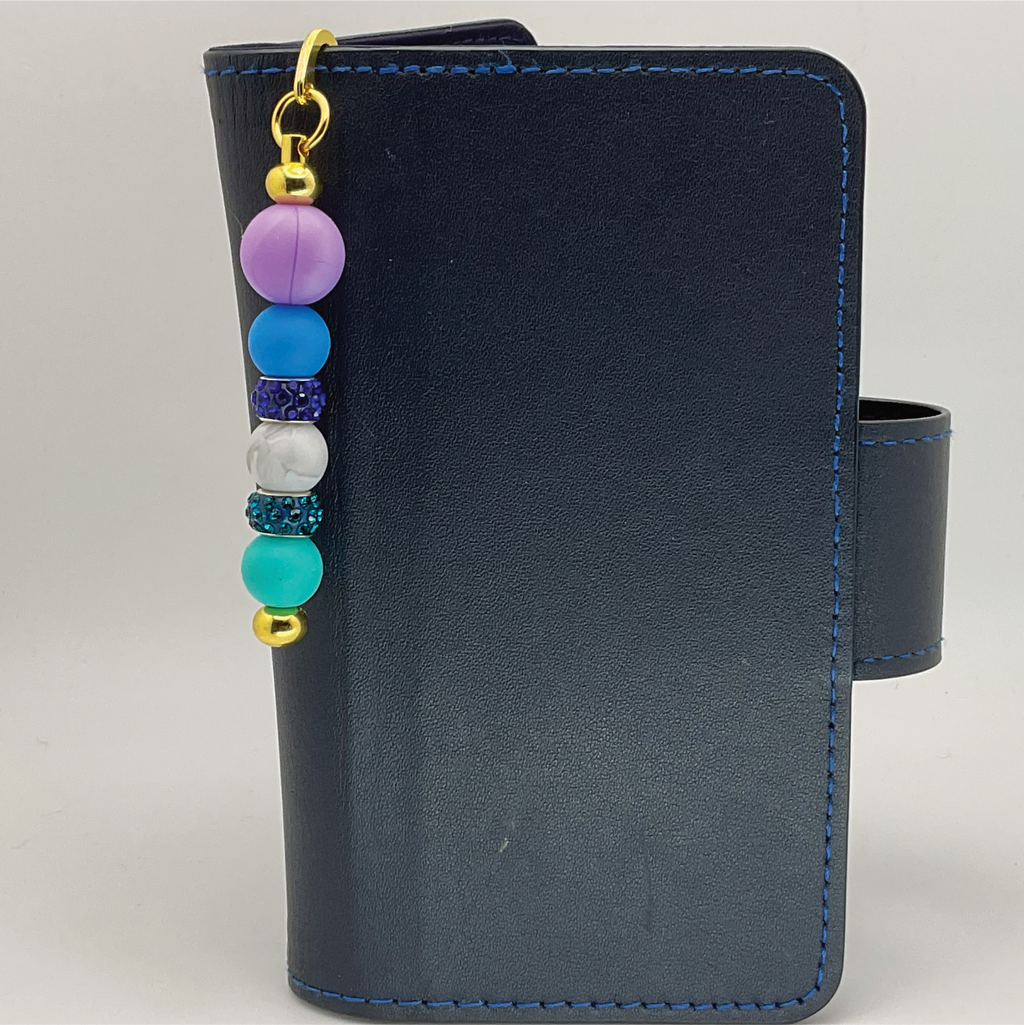 Purple Grey Swirl Bookmark