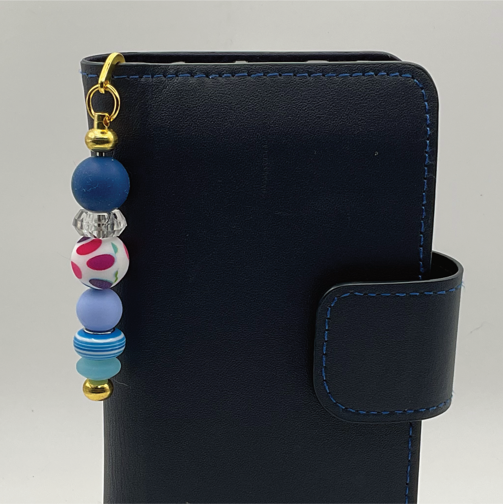 Blue Rainbow Spot Gold Bookmark