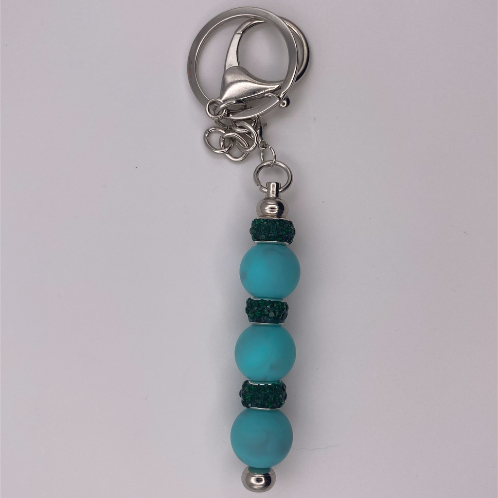 Teal Blue Keychain