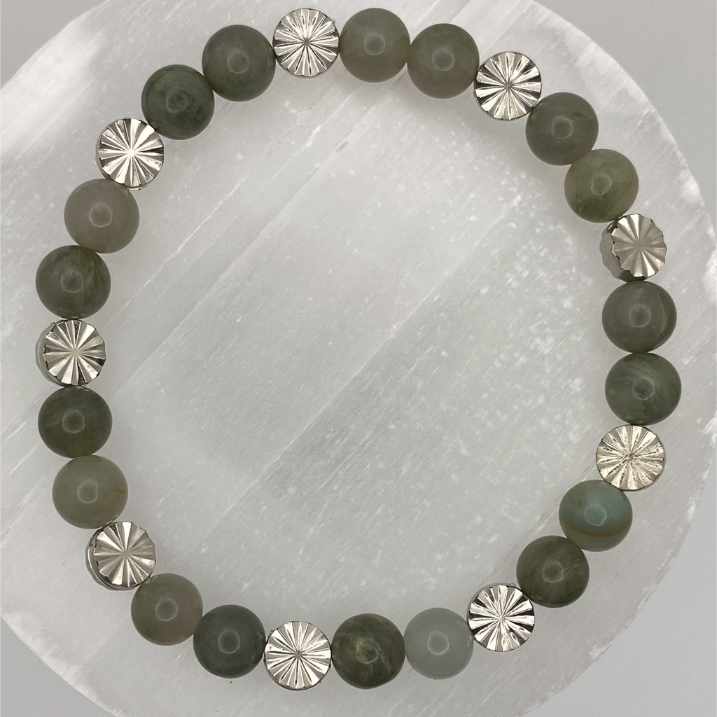 Serpentine Bracelet with Silver Spacers