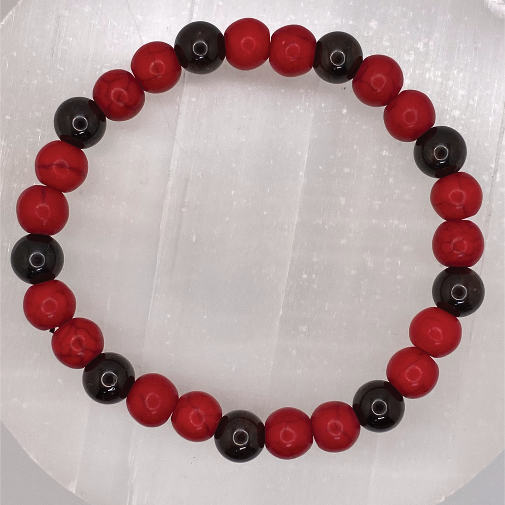 Carnelian Agate Amethyst Bracelet