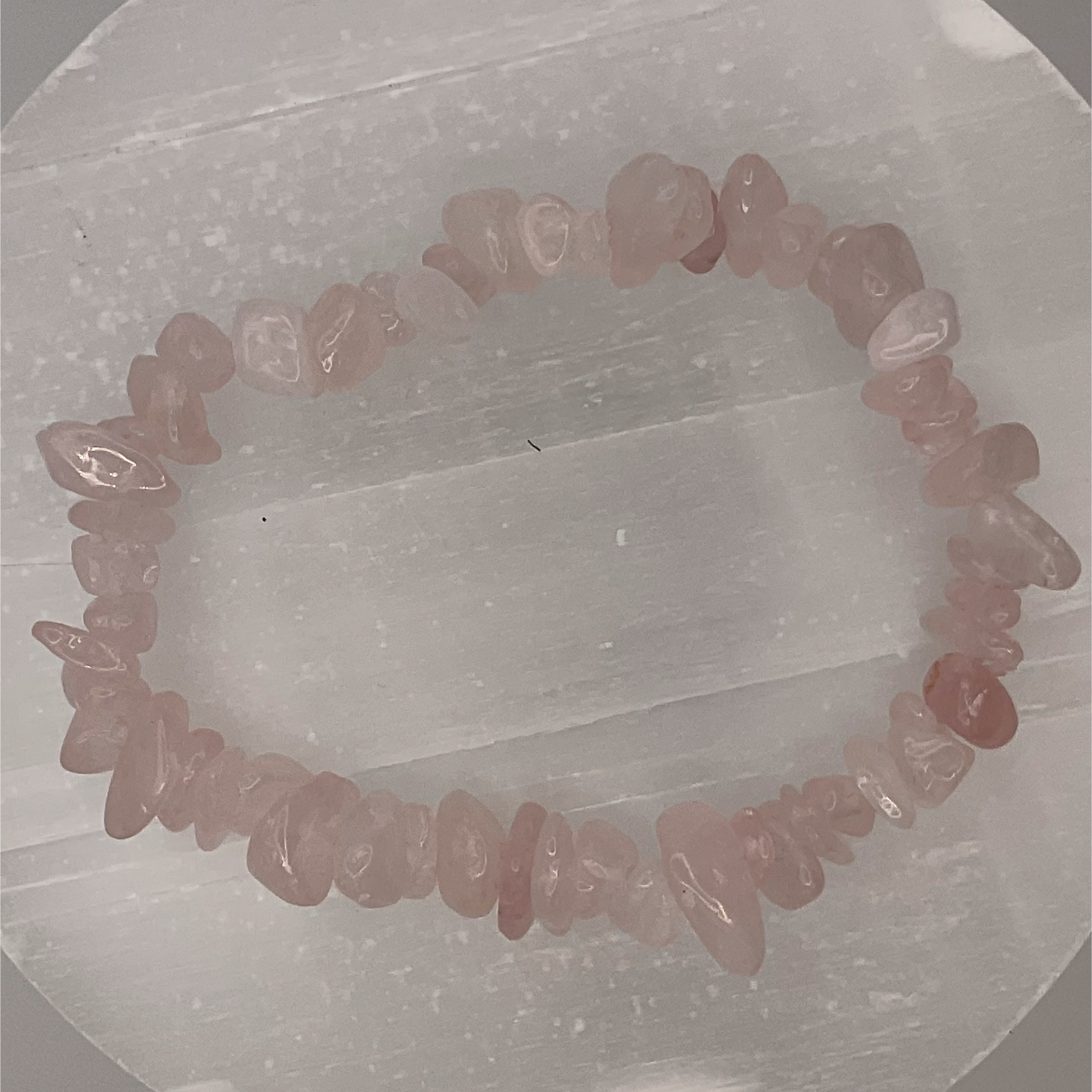 Chipped Rose Quartz Bracelet