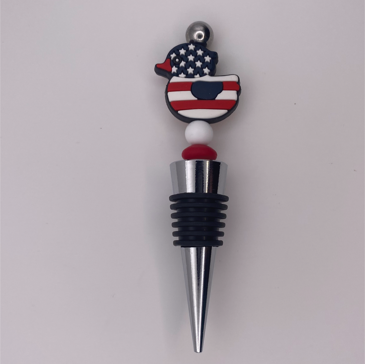 Patriotic Duck Wine Stopper