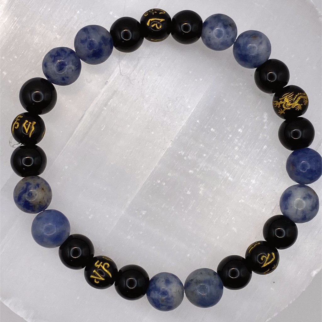 Sodalite Black Onyx Pixiu Bracelet