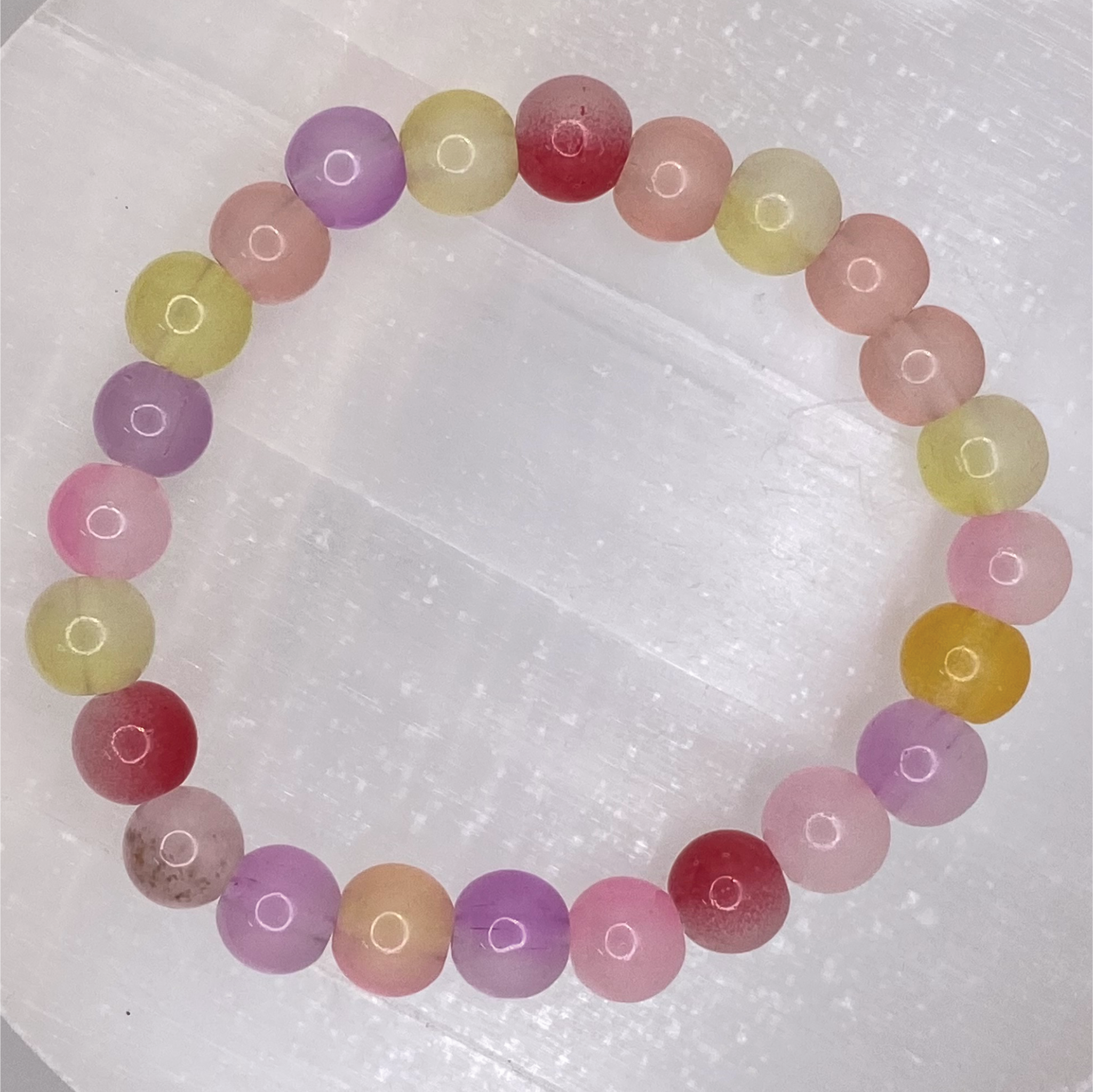 多色龍紋瑪瑙ブレスレット
