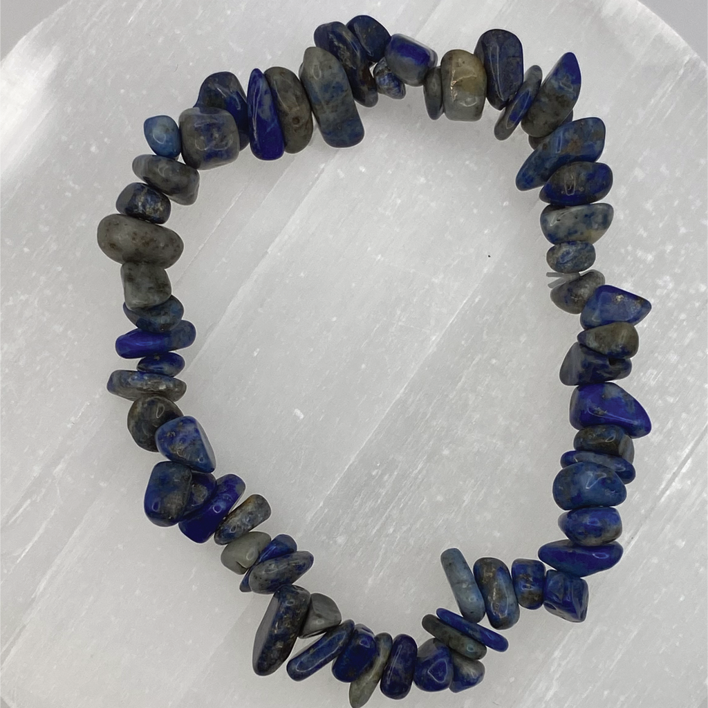 Chipped Lapis Lazuli Bracelet