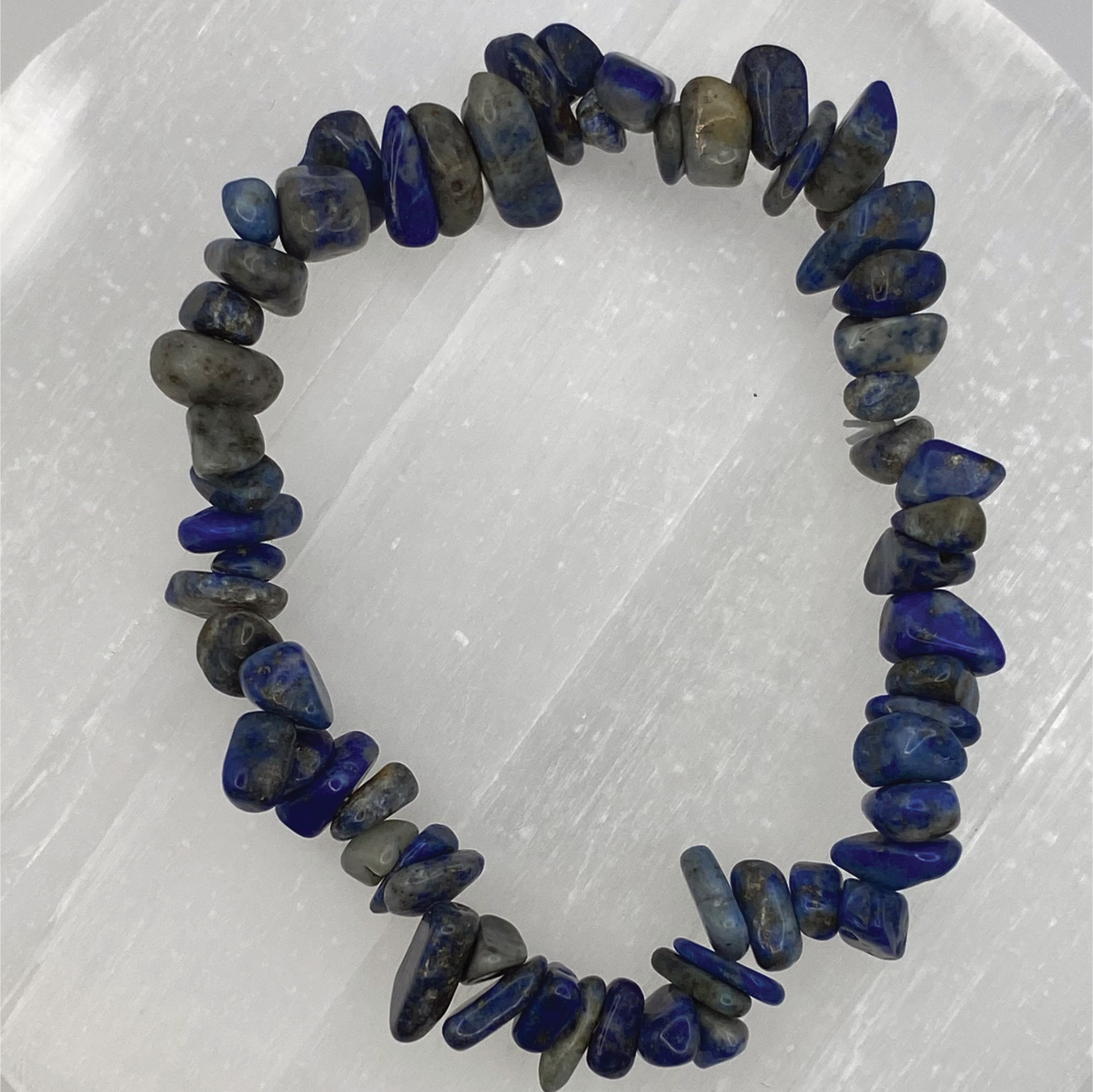 Chipped Lapis Lazuli Bracelet
