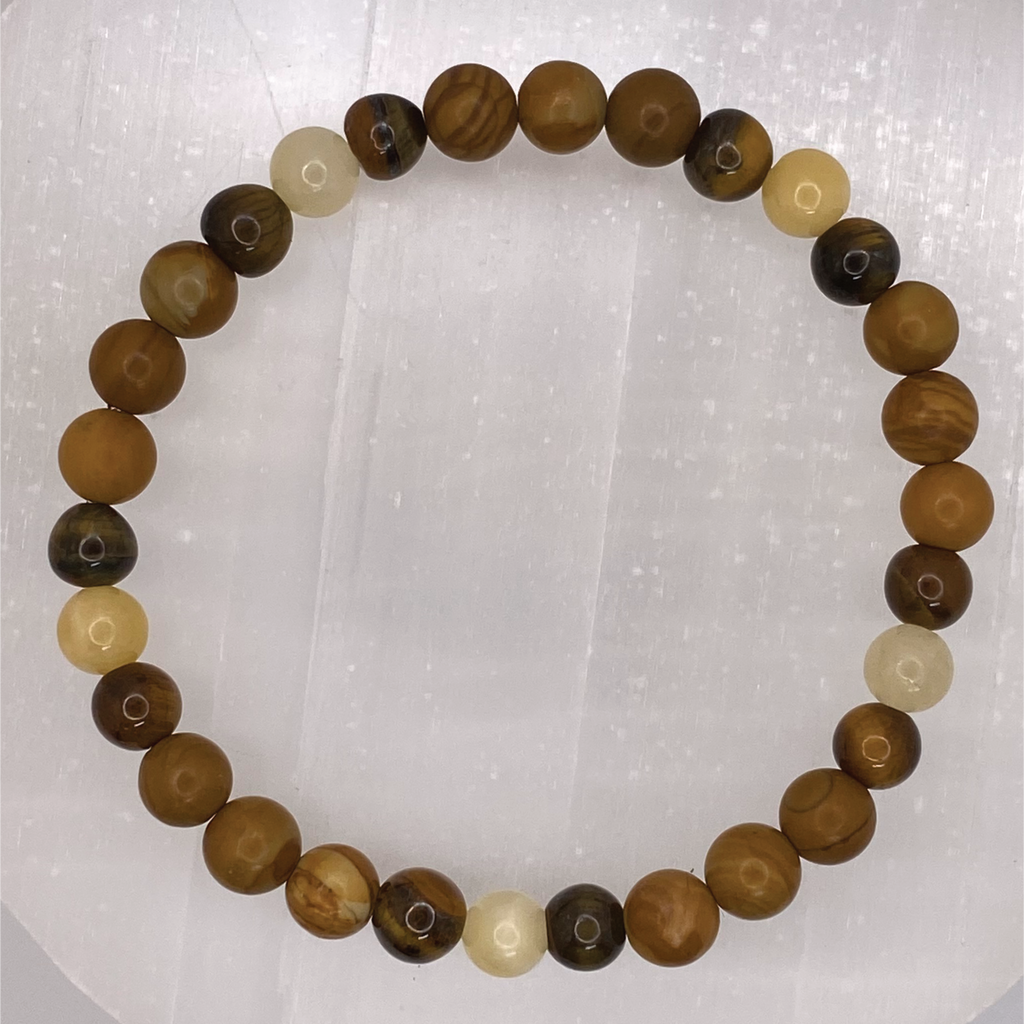 Citrine Tiger's Eye Yellow Jasper Bracelet
