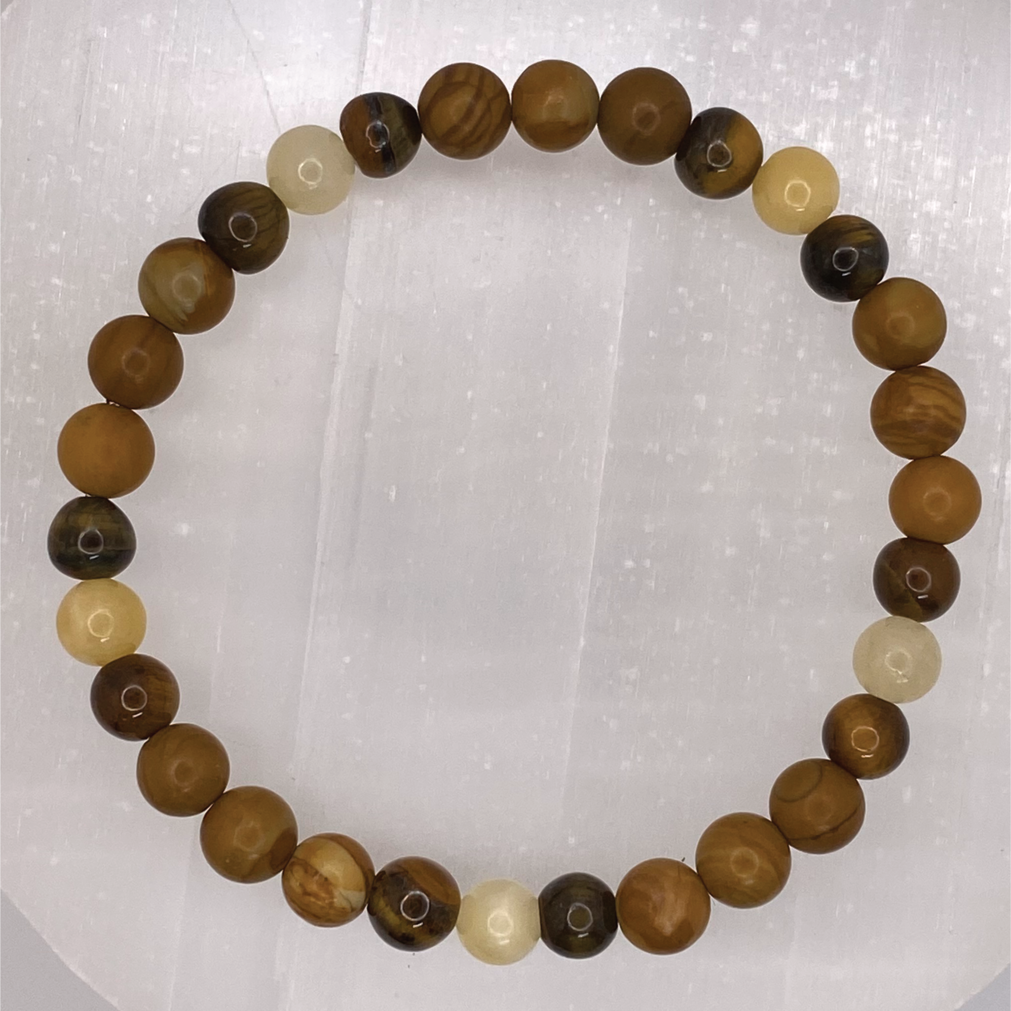 Citrine Tiger's Eye Yellow Jasper Bracelet
