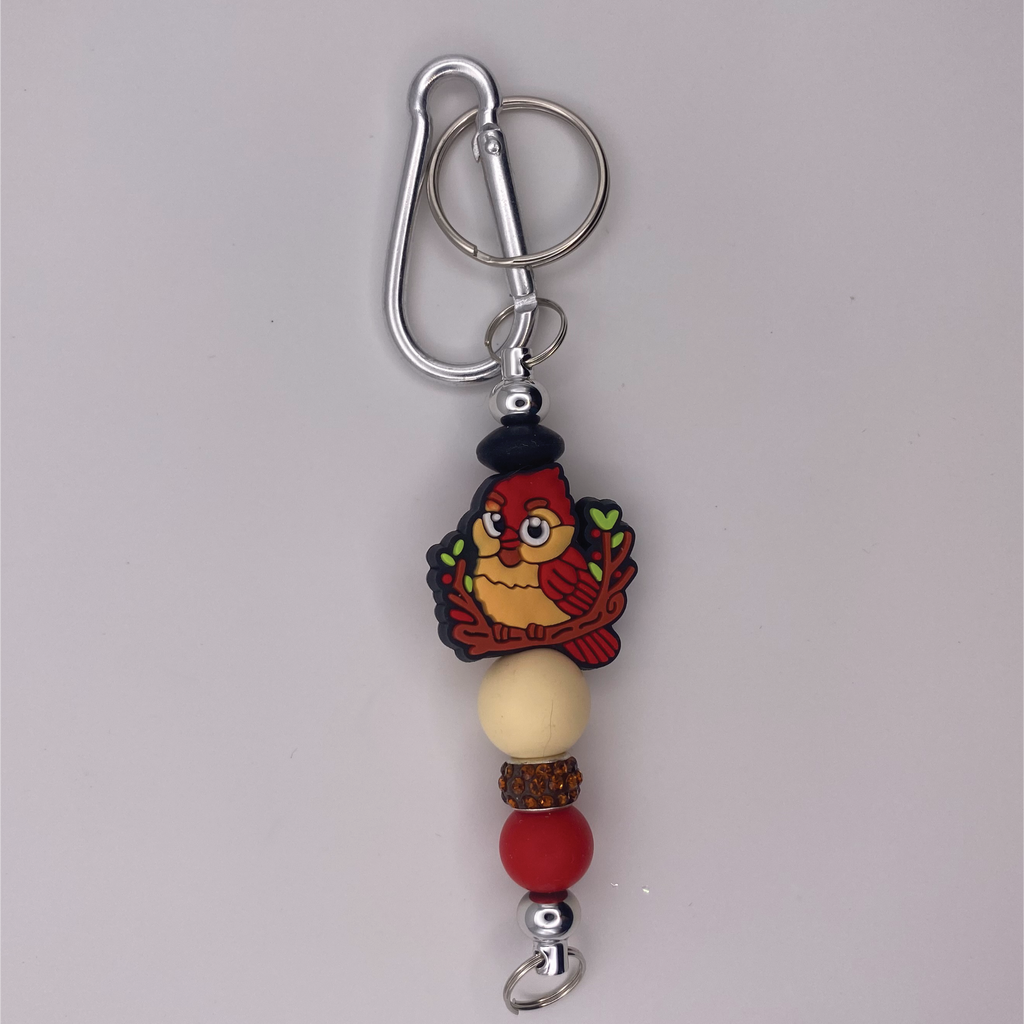 Red Bird Double-End Keychain
