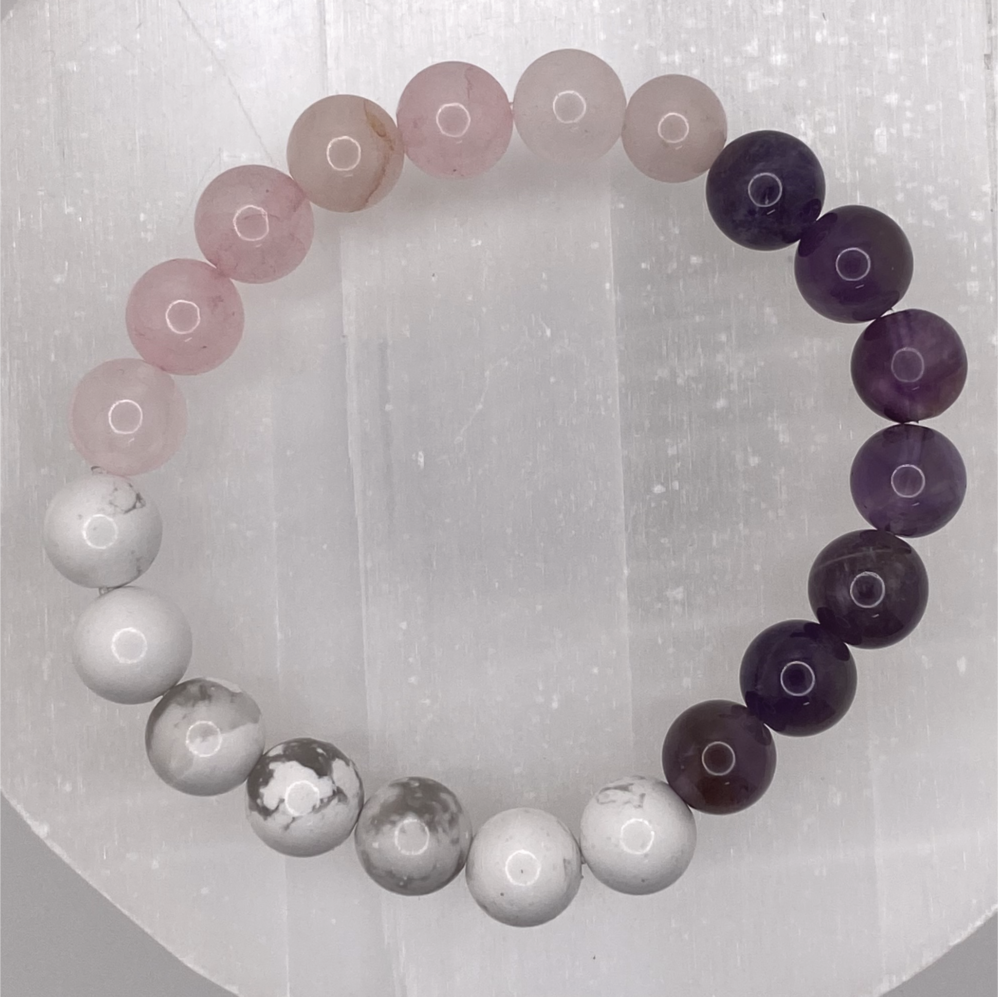 Magnesite Amethyst Rose Quartz Bracelet