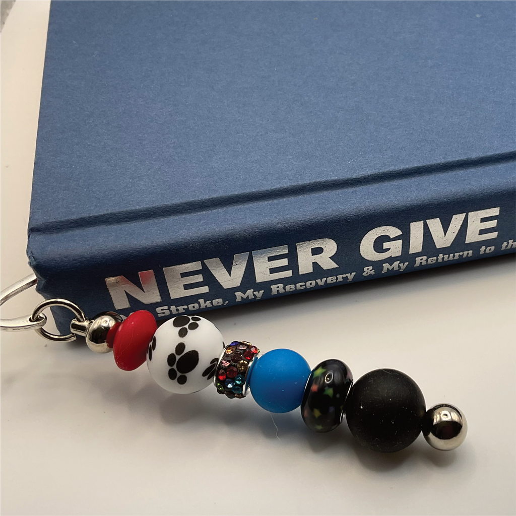 Black Paws Silver Bookmark