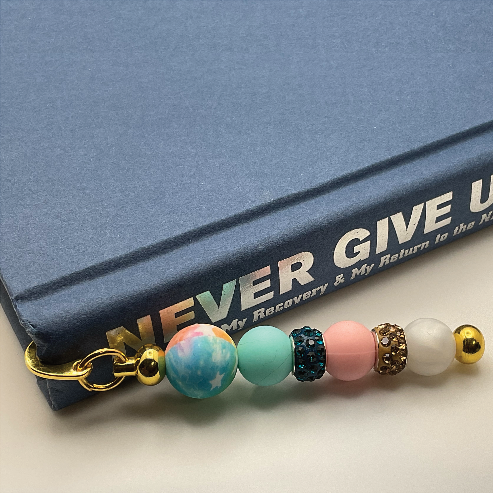 Blue Pink Star Bookmark