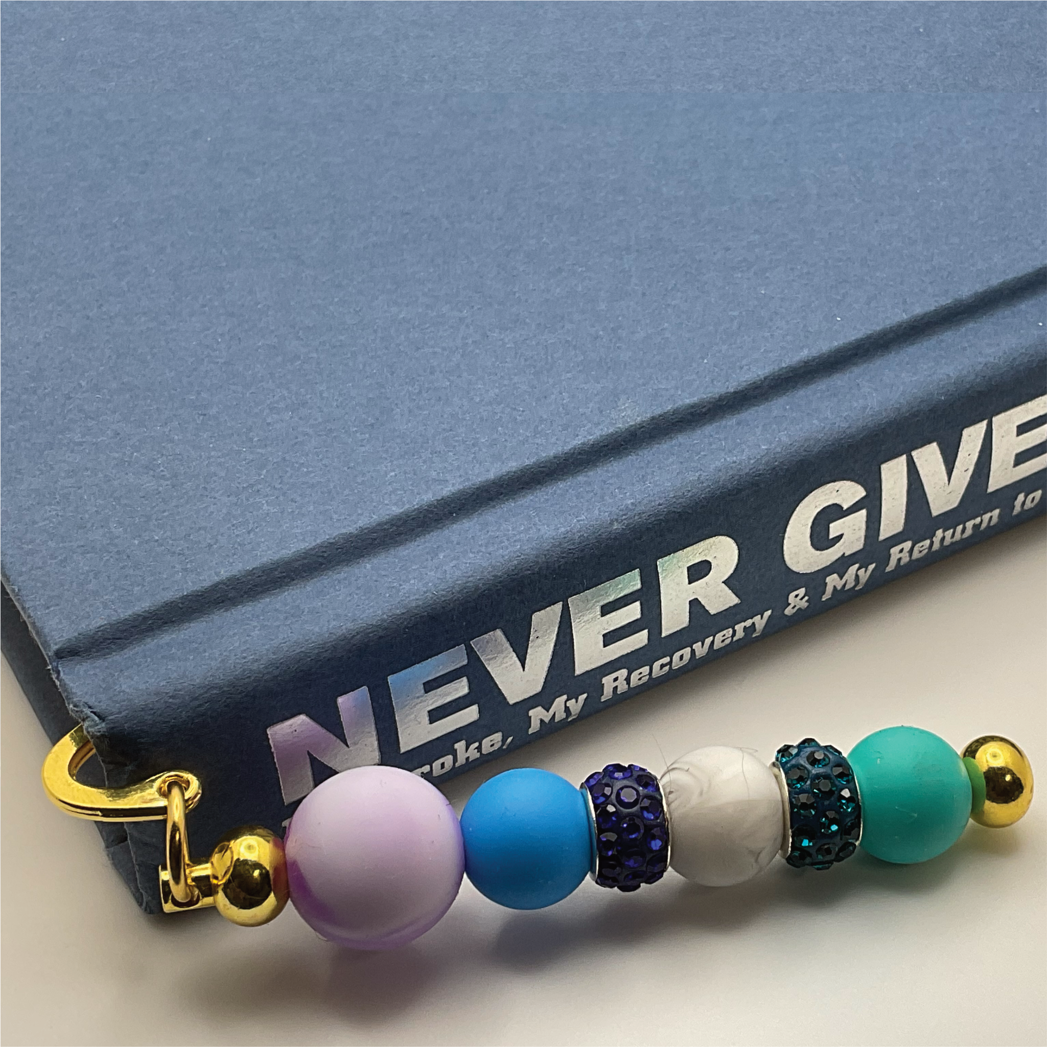 Purple Grey Swirl Bookmark