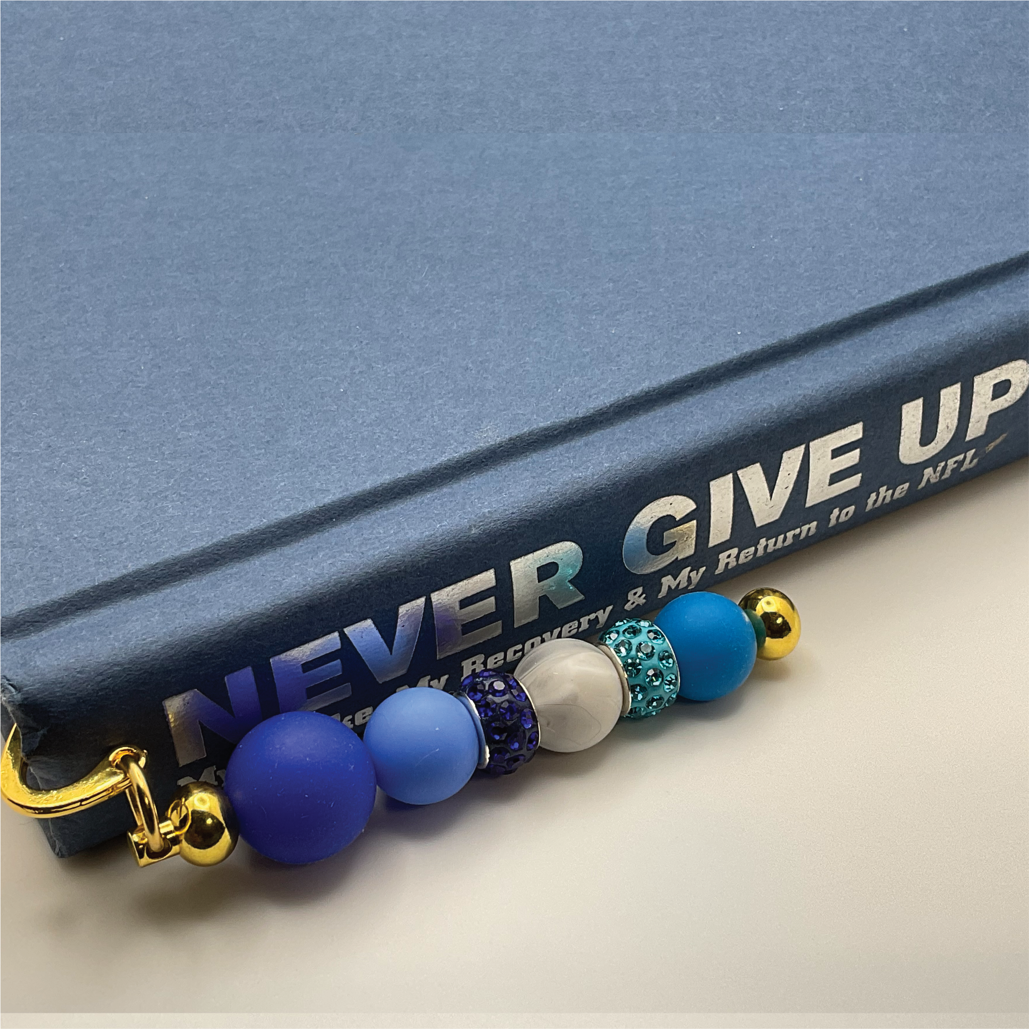 Blue Grey Bookmark